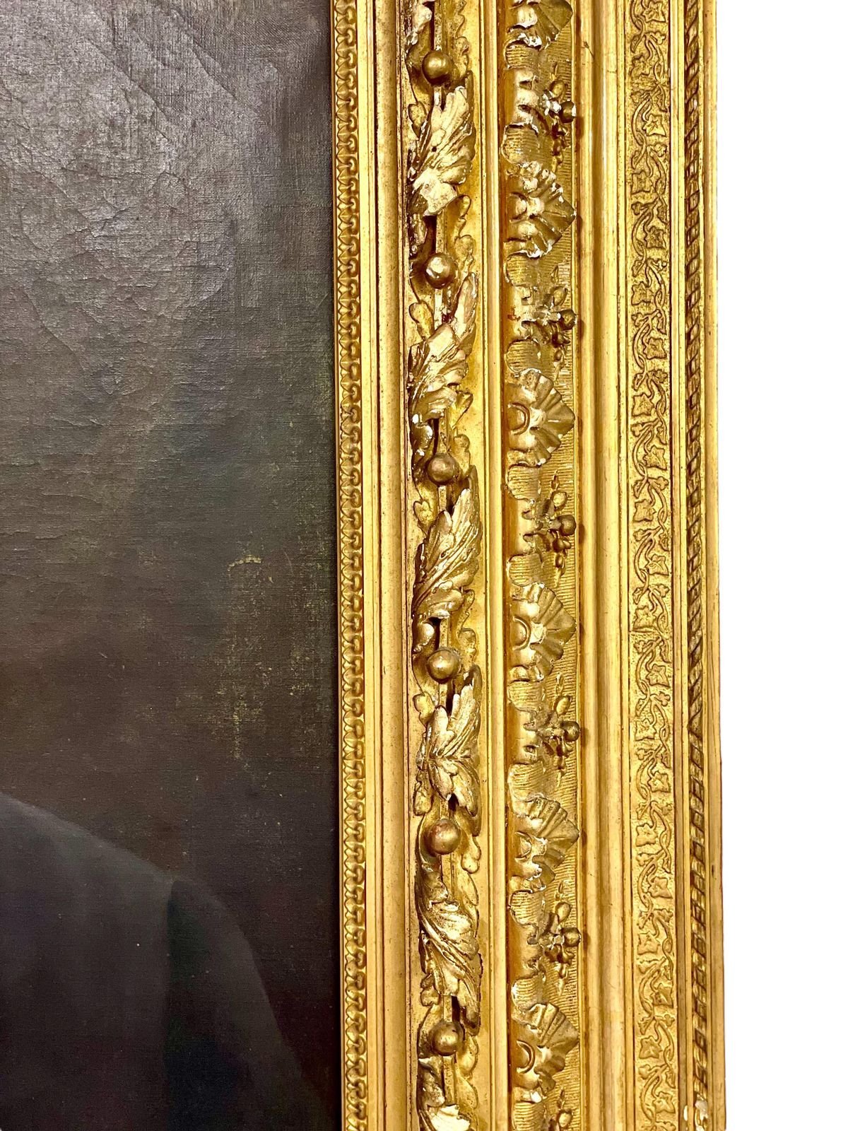 Large Oil On Canvas "Officier Des Ordres Des Palmes Académiques" photo vinterior