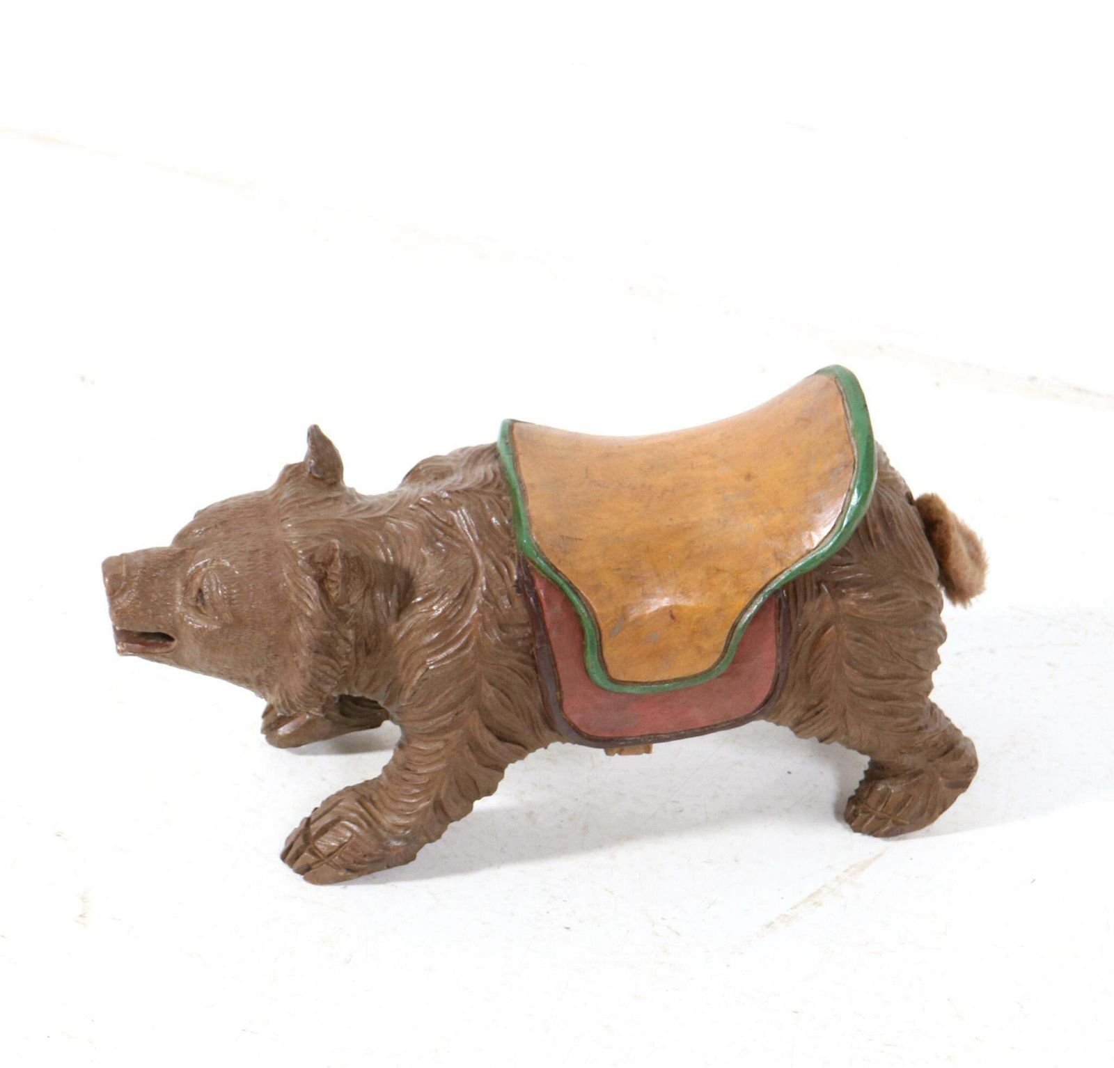 Hand Carved Fruitwood Black Forest Bear Germany, 1920s photo 814.0