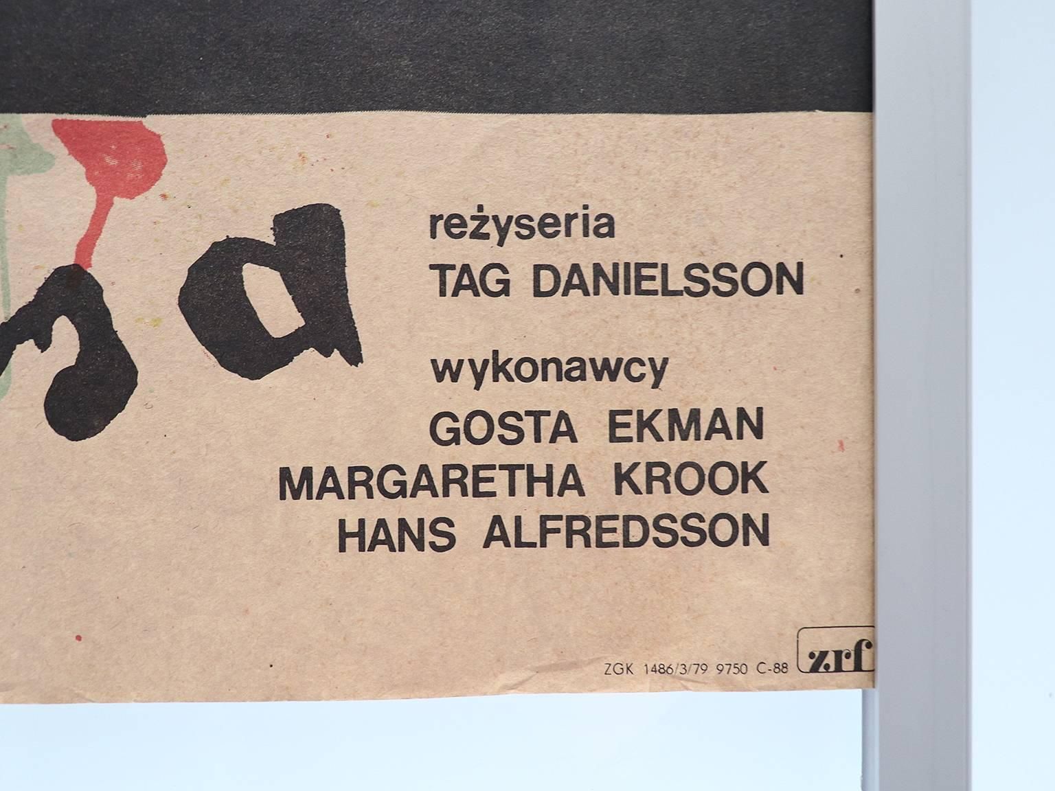 Adventures Of Picasso, Original Polish Poster For The Swedish Film, 1979 photo furniture