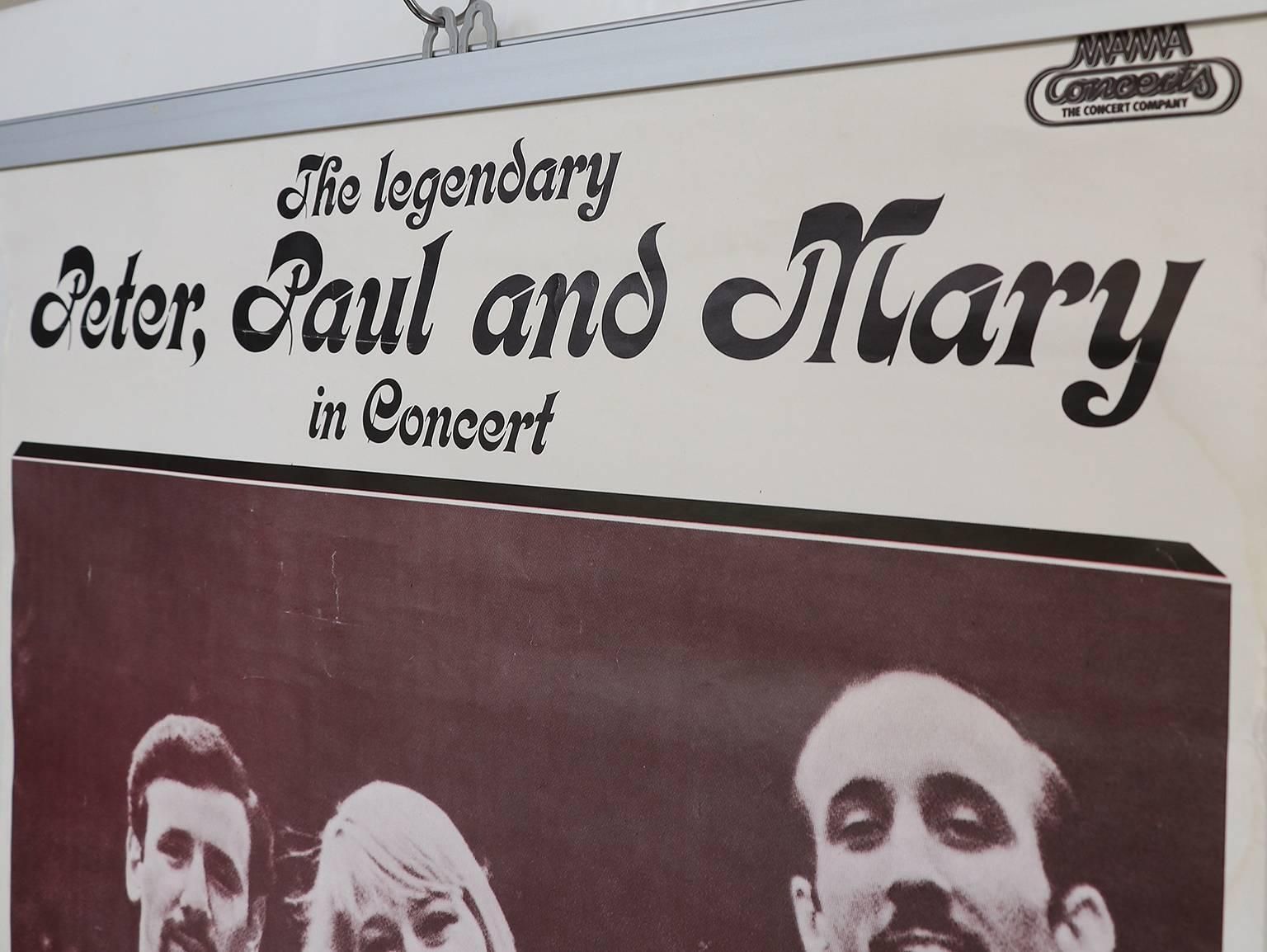 Peter, Paul And Mary 'Such Is Love', 1983 Original Concert Music Poster photo furniture