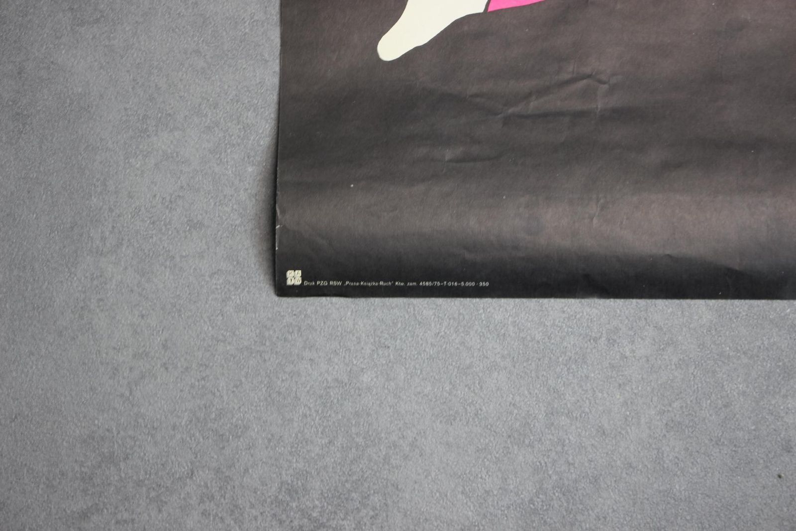 Mid Century Print Of Circus Trapeze Girl By Janowski Witold, 1975s photo vinterior