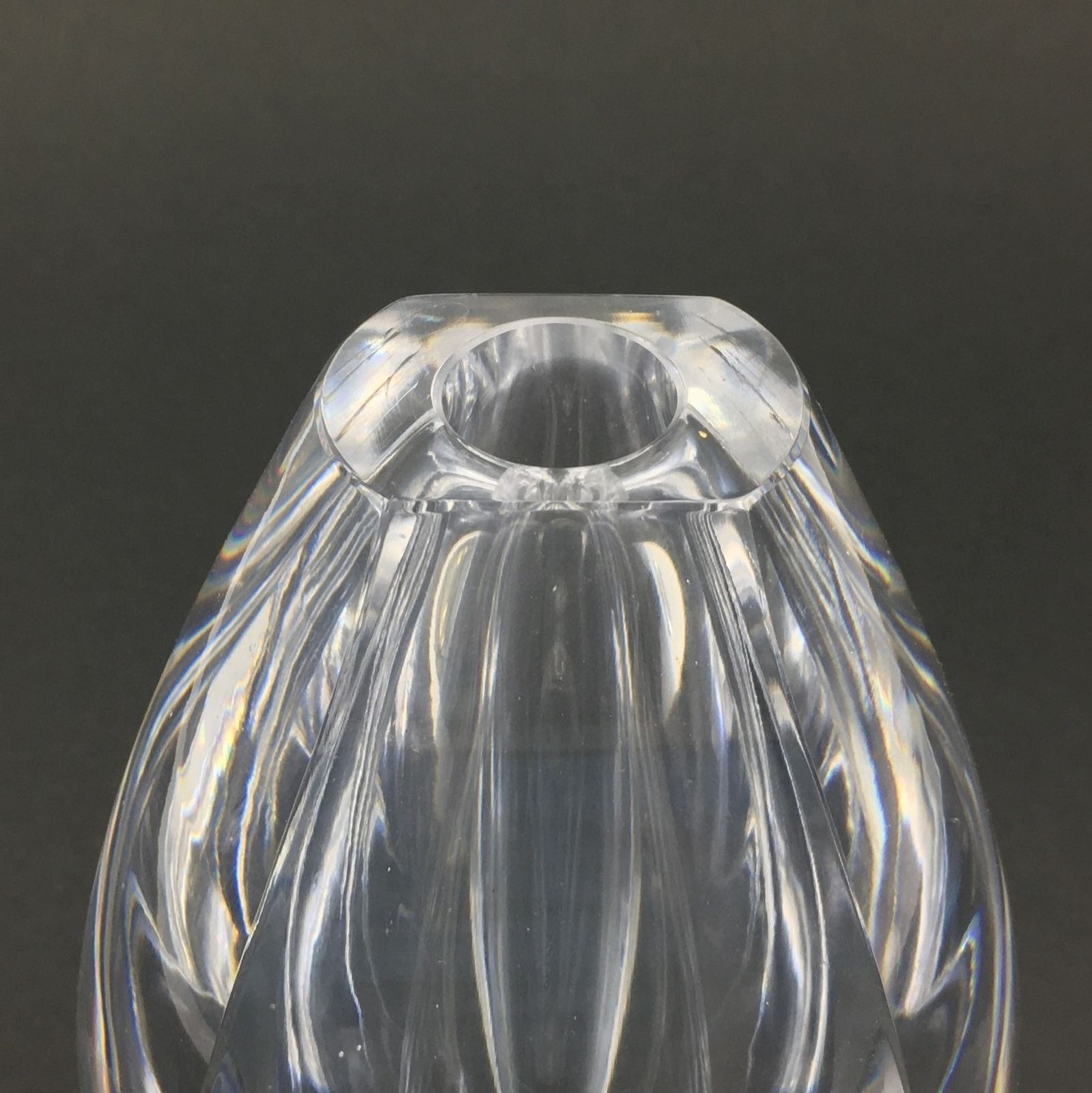 Signed Mid Century Scandinavian Glass Vase By Mona Morales Schildt For Kosta, Sweden, 1950s photo vinterior