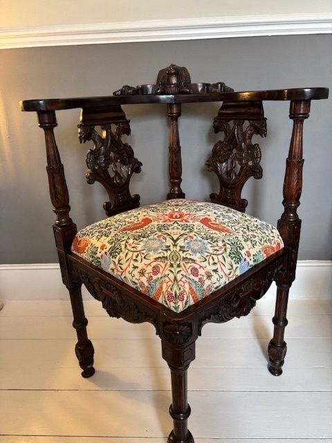 Beautifully Restored Italian Neo Renaissance Corner Chair photo buy
