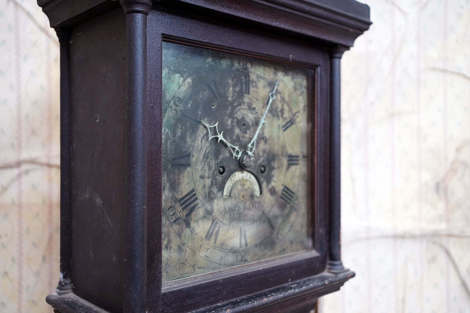 A Late 18thc Painted Eight Day Longcase Clock By William Jones Of Abingdon C.1790 photo for sale
