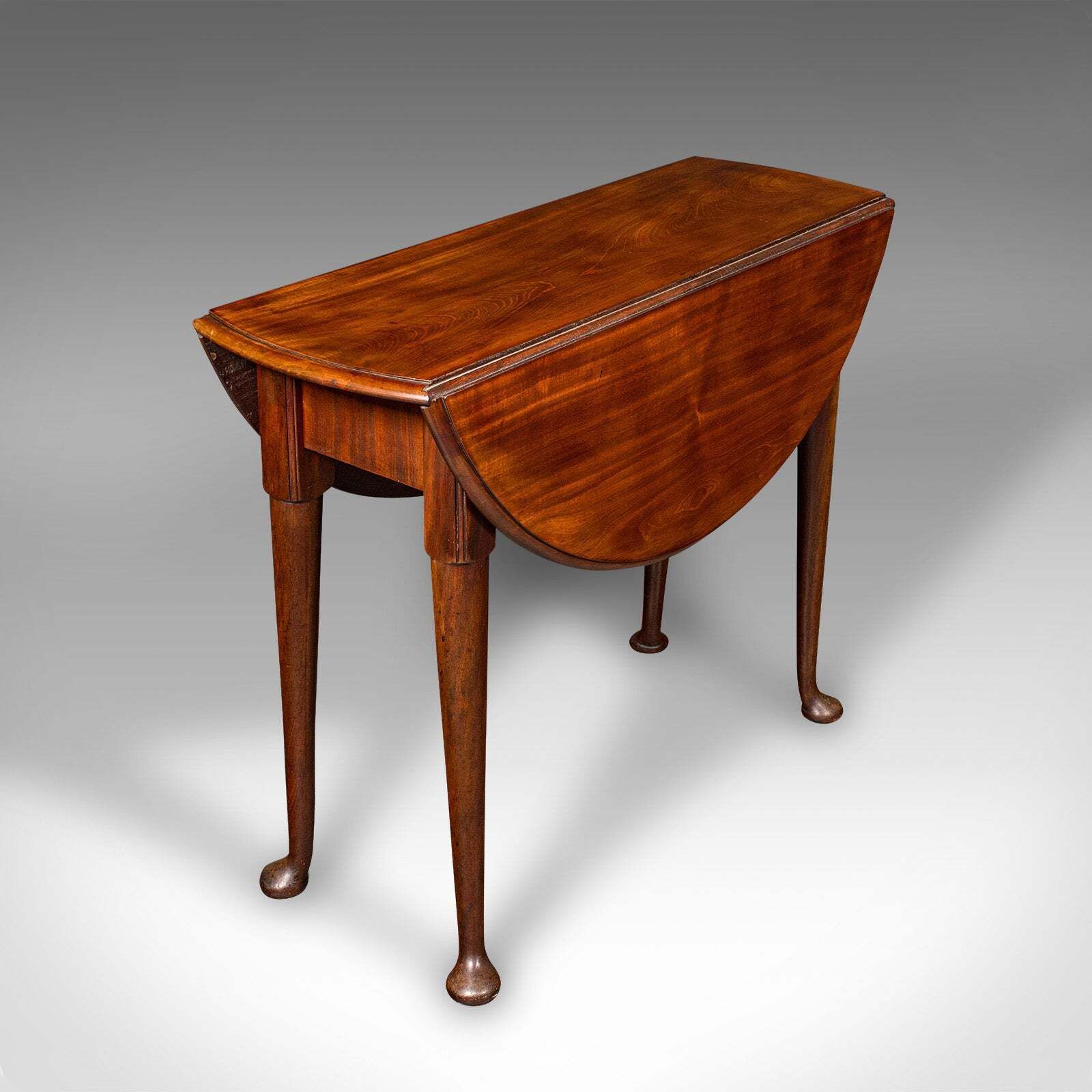 Antique 4 Seat Drop Leaf Supper Table, English, Extending, Gate Leg, Georgian photo for sale