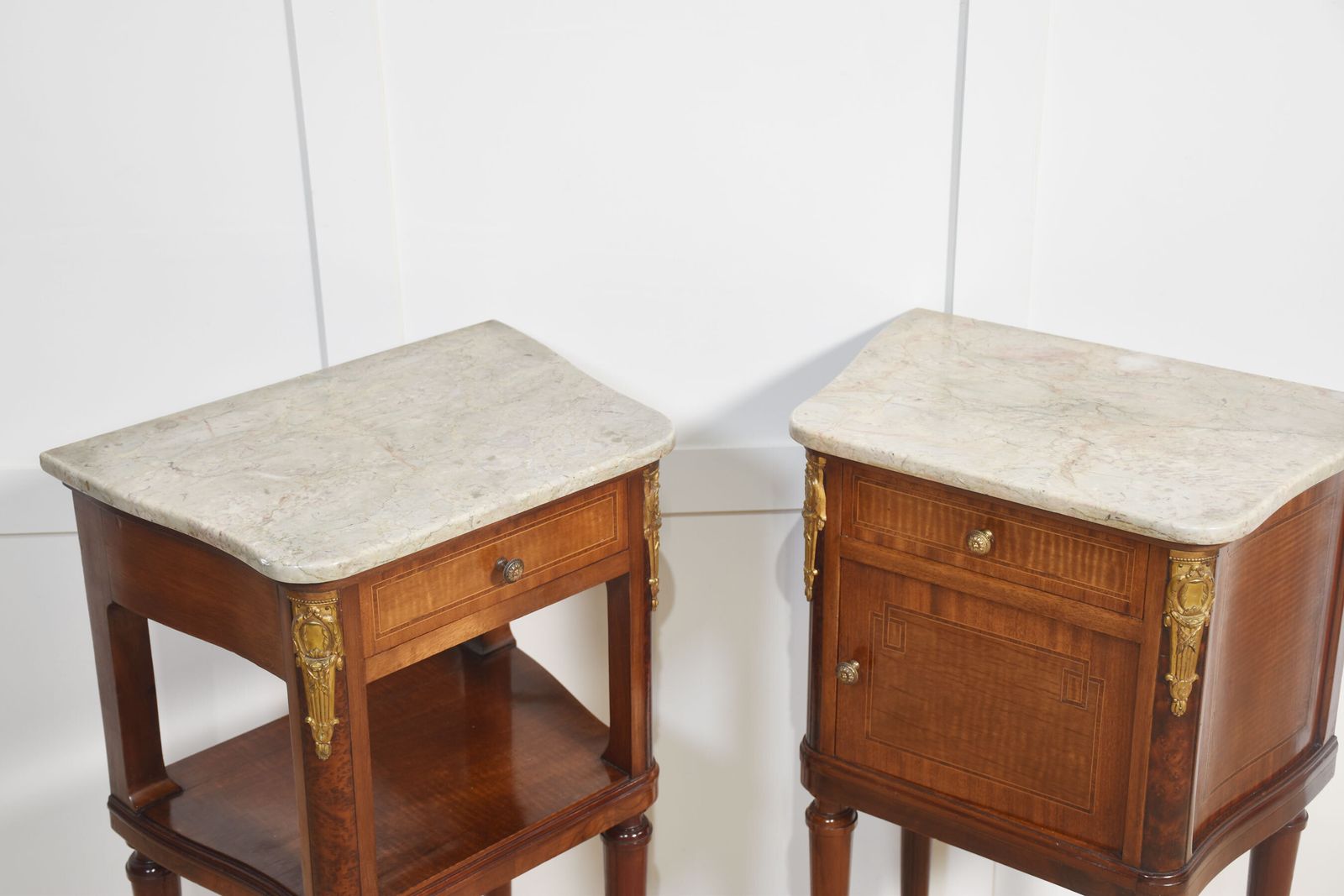 Pair Of Gilt Metal Mounted Bedside Cabinets photo Furniture