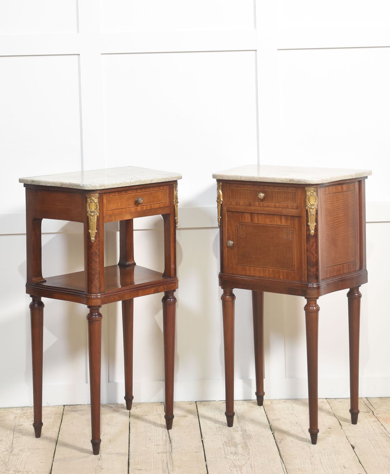 Pair Of Gilt Metal Mounted Bedside Cabinets photo buy