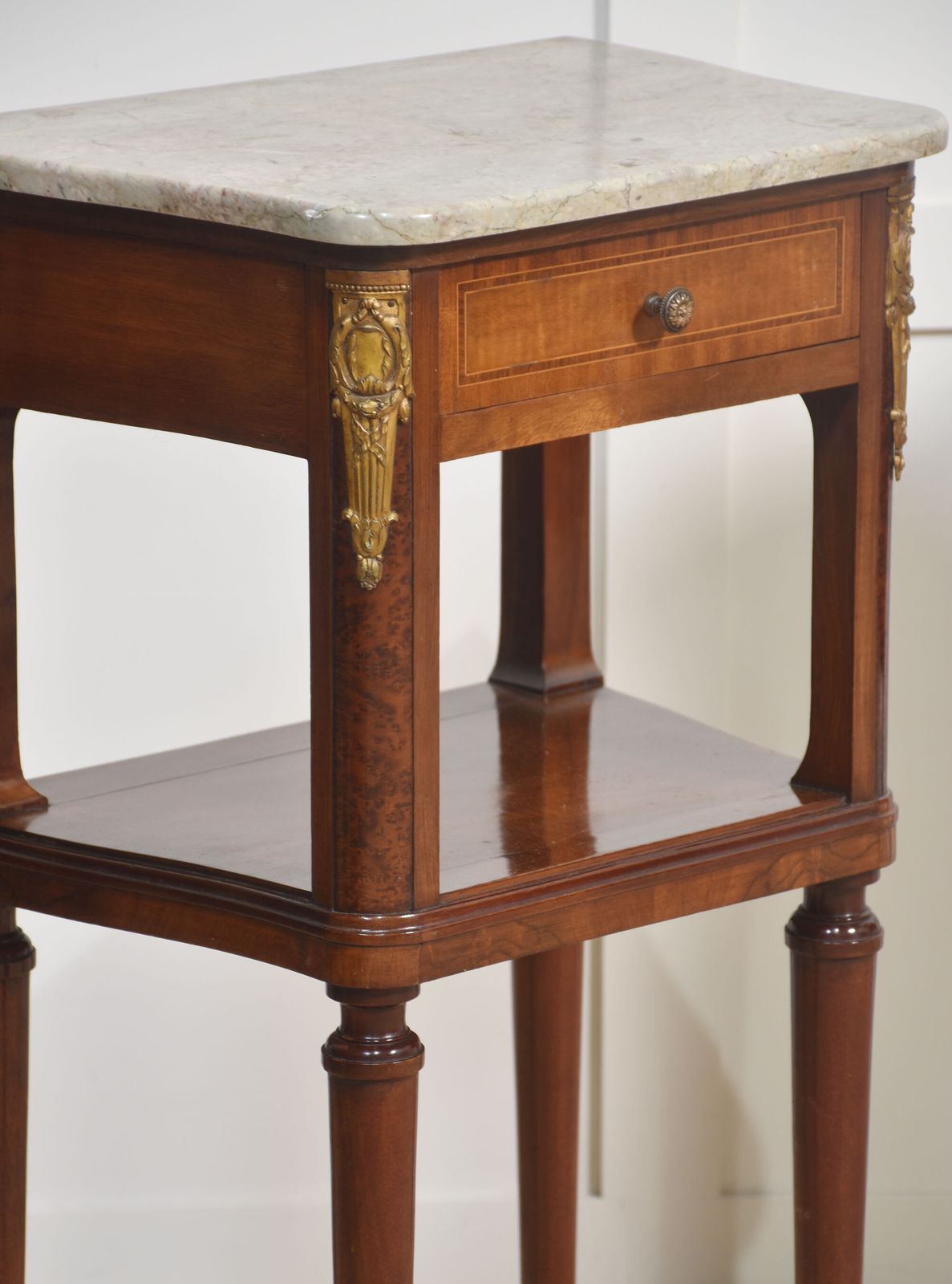 photo furniture Pair Of Gilt Metal Mounted Bedside Cabinets