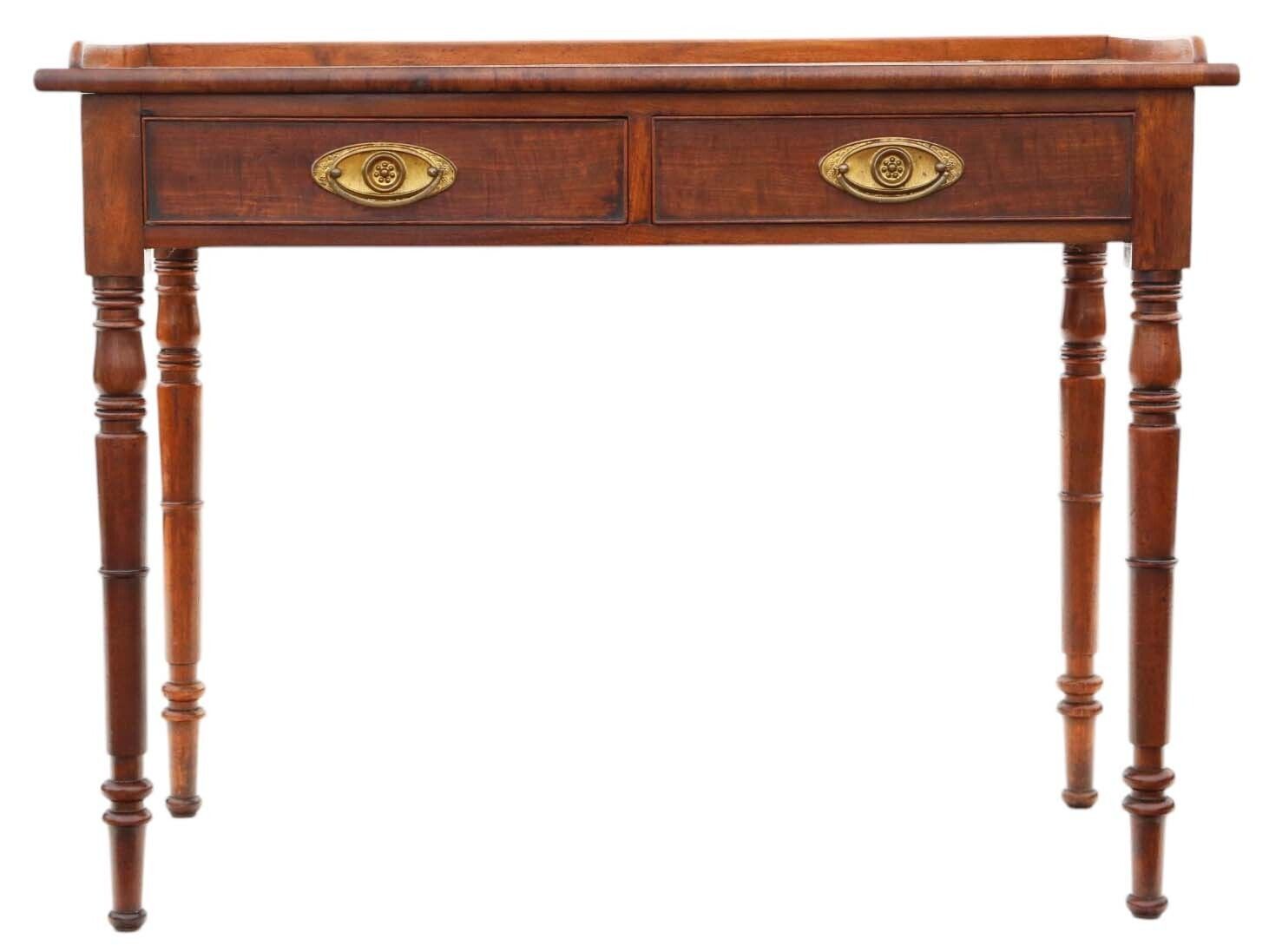 Antique 19th Century Fine Quality Mahogany Writing Desk / Dressing Table
