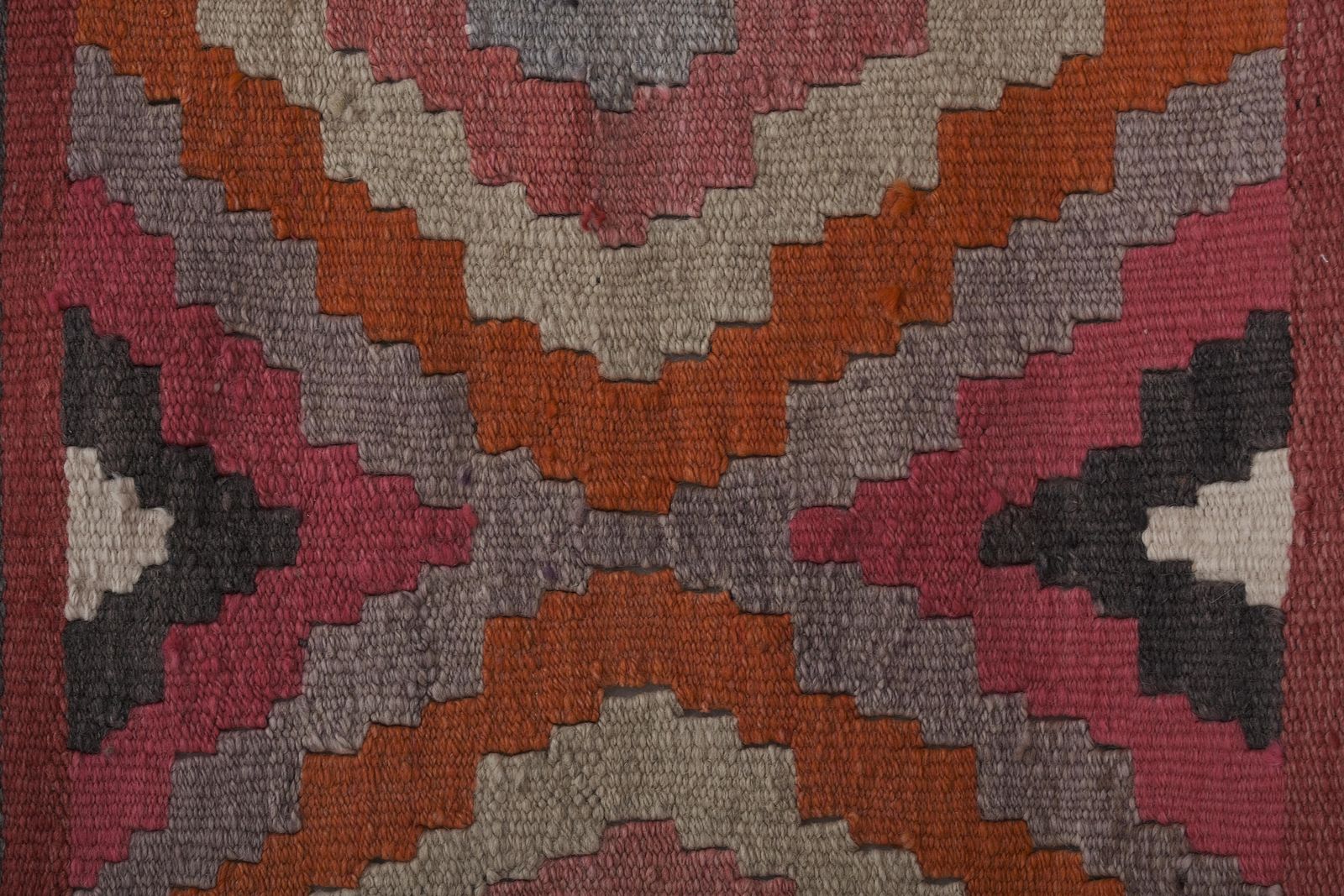 1960s Vintage Striped Turkish Kilim Runner 2'6'' X 11'9'' photo 424.0