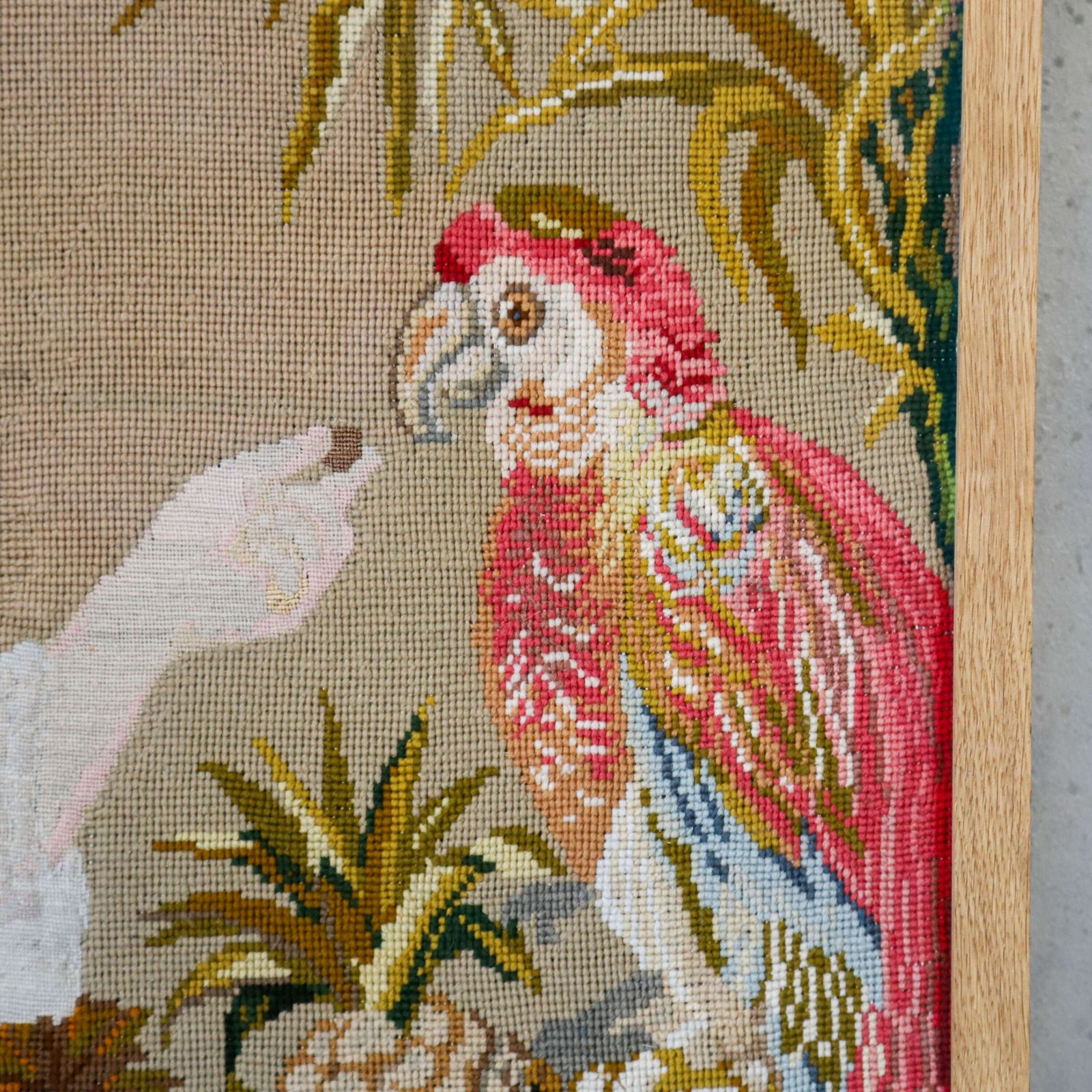 Tapestry & Petit Point Picture In Contemporary Frame With Non Reflective Glass C 1950s photo Art