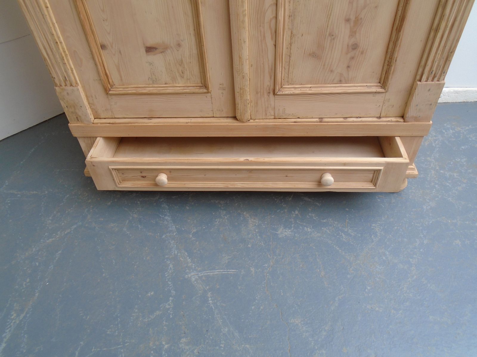 photo for sale A Victorian Shelved Pine  Knockdown Wardrobe To Wax/Paint