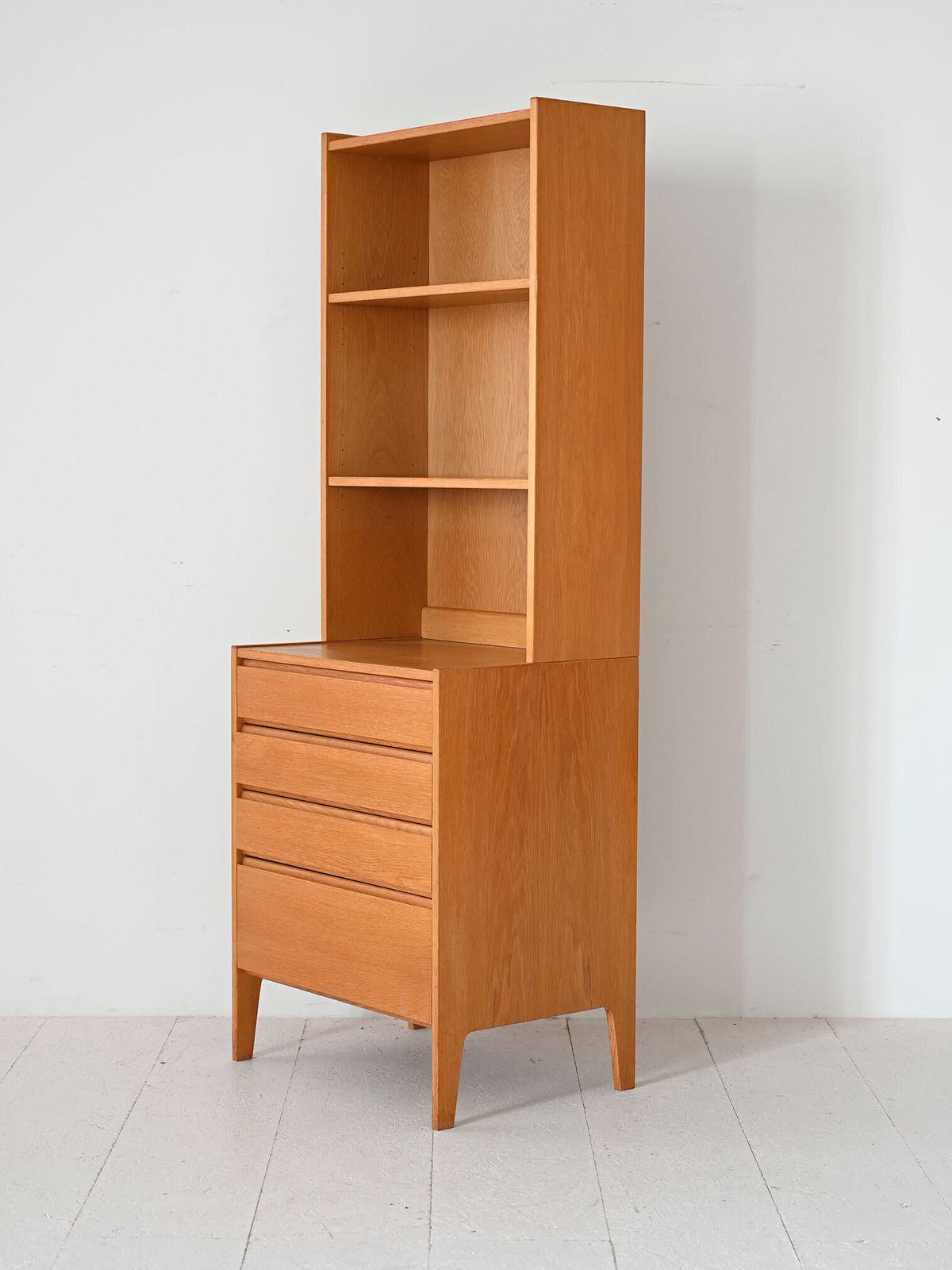 Scandinavian Oak Bookcase, 1960s photo Furniture