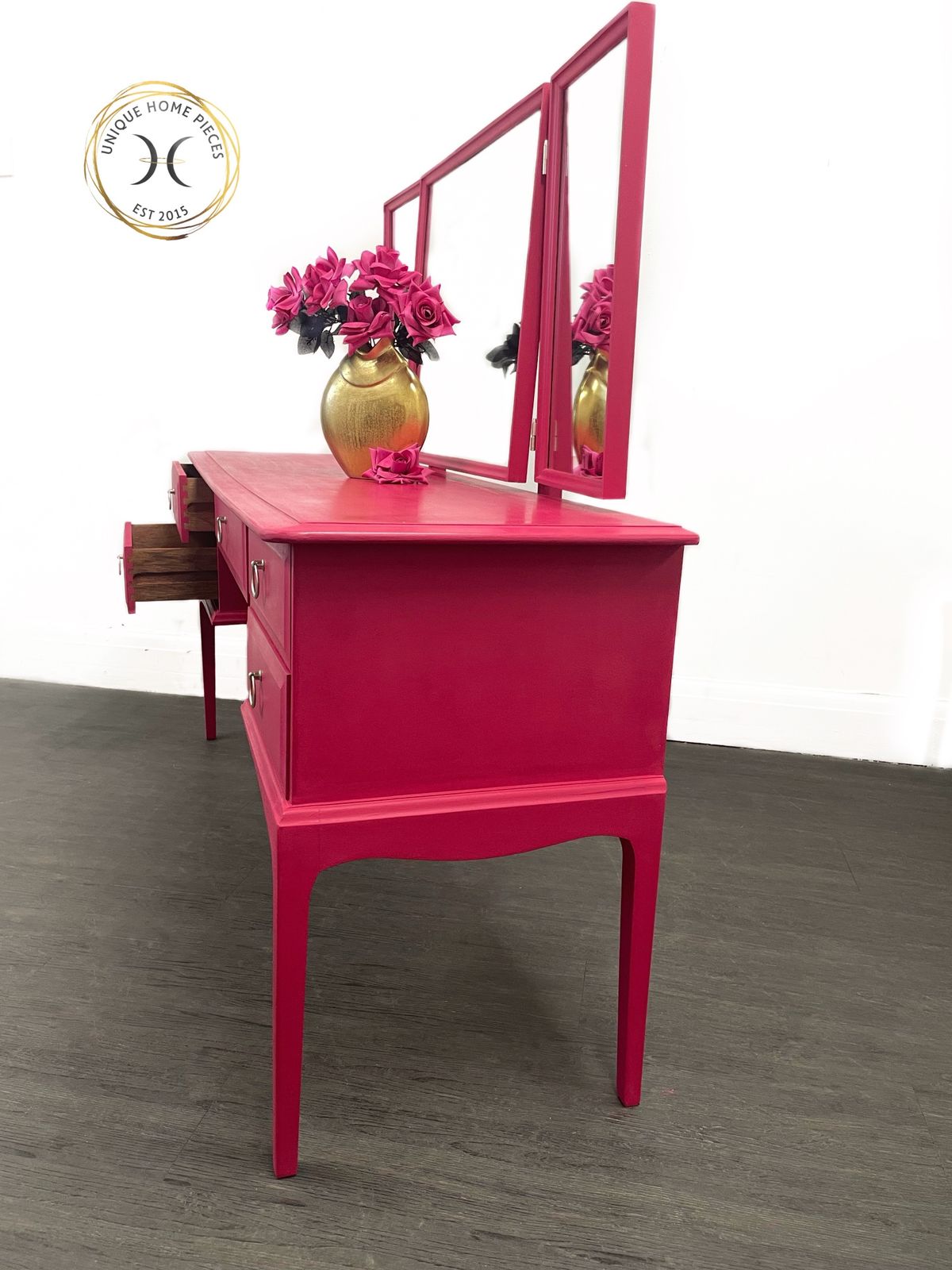 Hot Pink Stag Dressing Table, 1960s photo 695.0