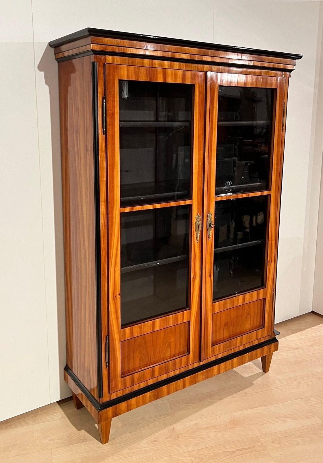 Biedermeier Bookcase, Cherry Veneer, South Germany Circa 1820 photo furniture