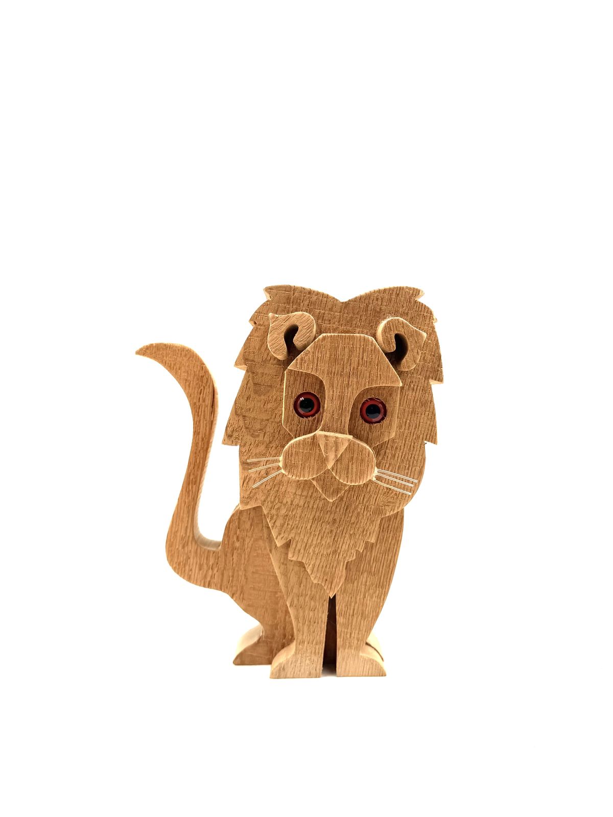 photo vinterior Bottega Michelangeli, Lion Wood Sculpture, Orvieto Italy 1970s