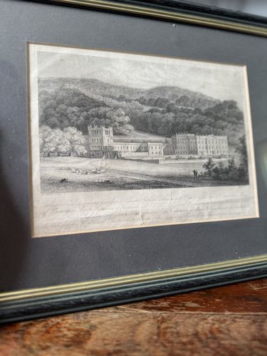 Sir J Wyatville R Sears West View Of Chatsworth The Palace Derbyshire Cavendish photo furniture