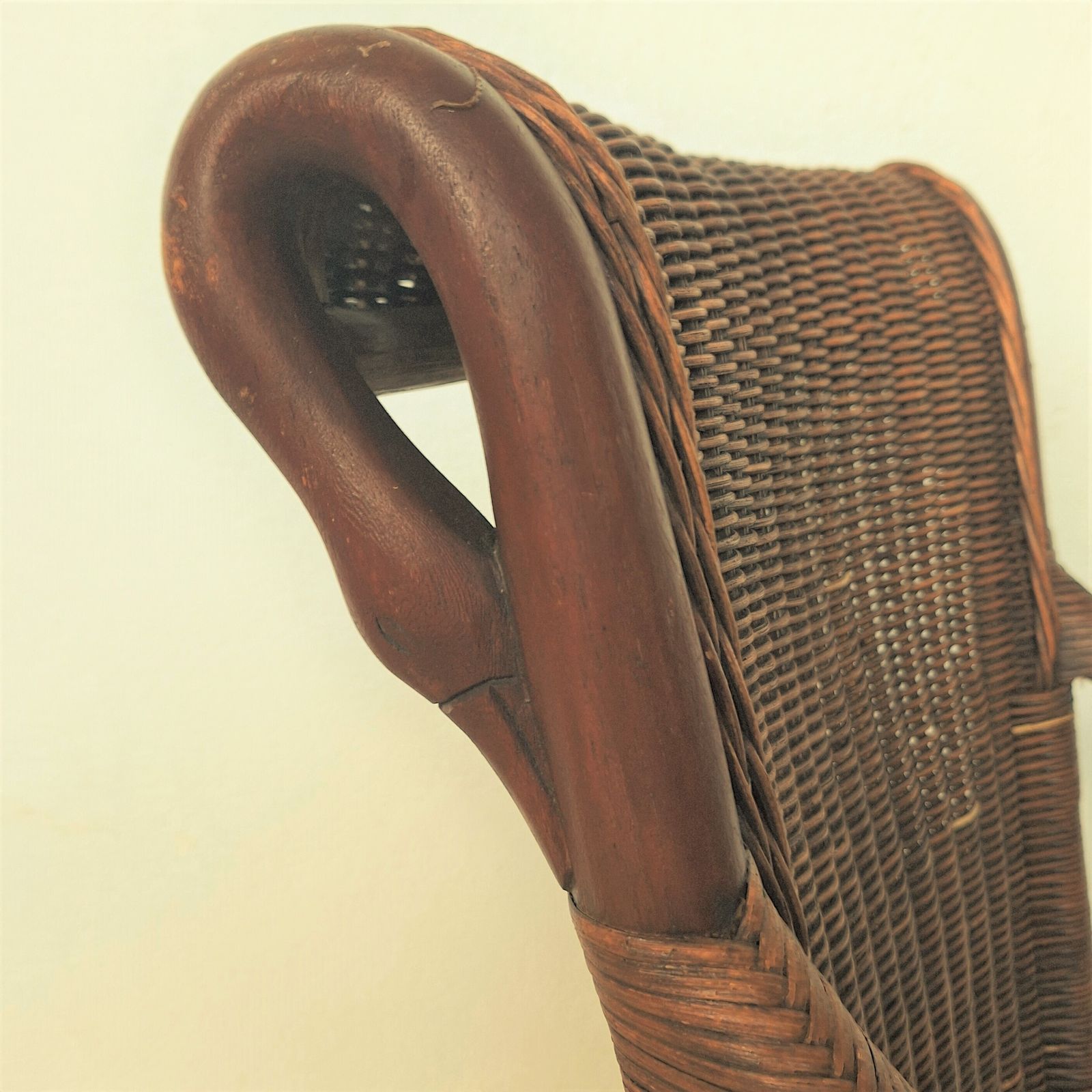 Art Nouveau Armchair In Rattan & Bamboo, 1900s photo Furniture