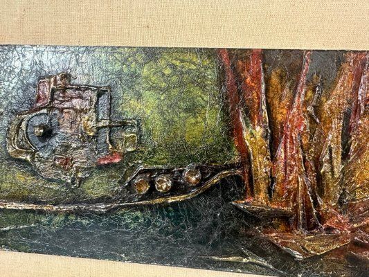 Expressionist Composition, 1969, Mixed Media photo 484.0