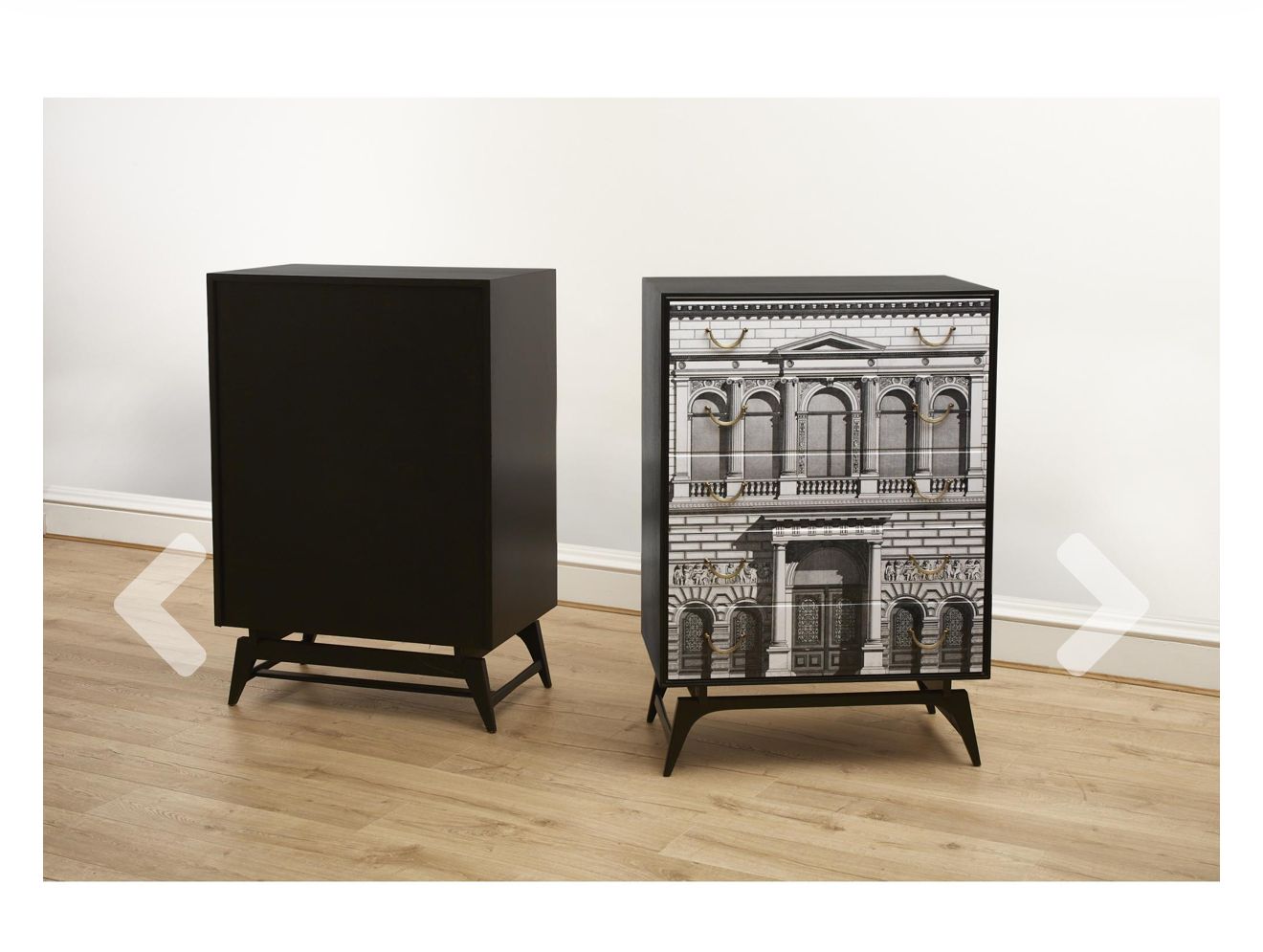 Vintage 1950s 60s Chest Buffet In The Manner Of Fornasetti Gio Ponti Italian photo for sale