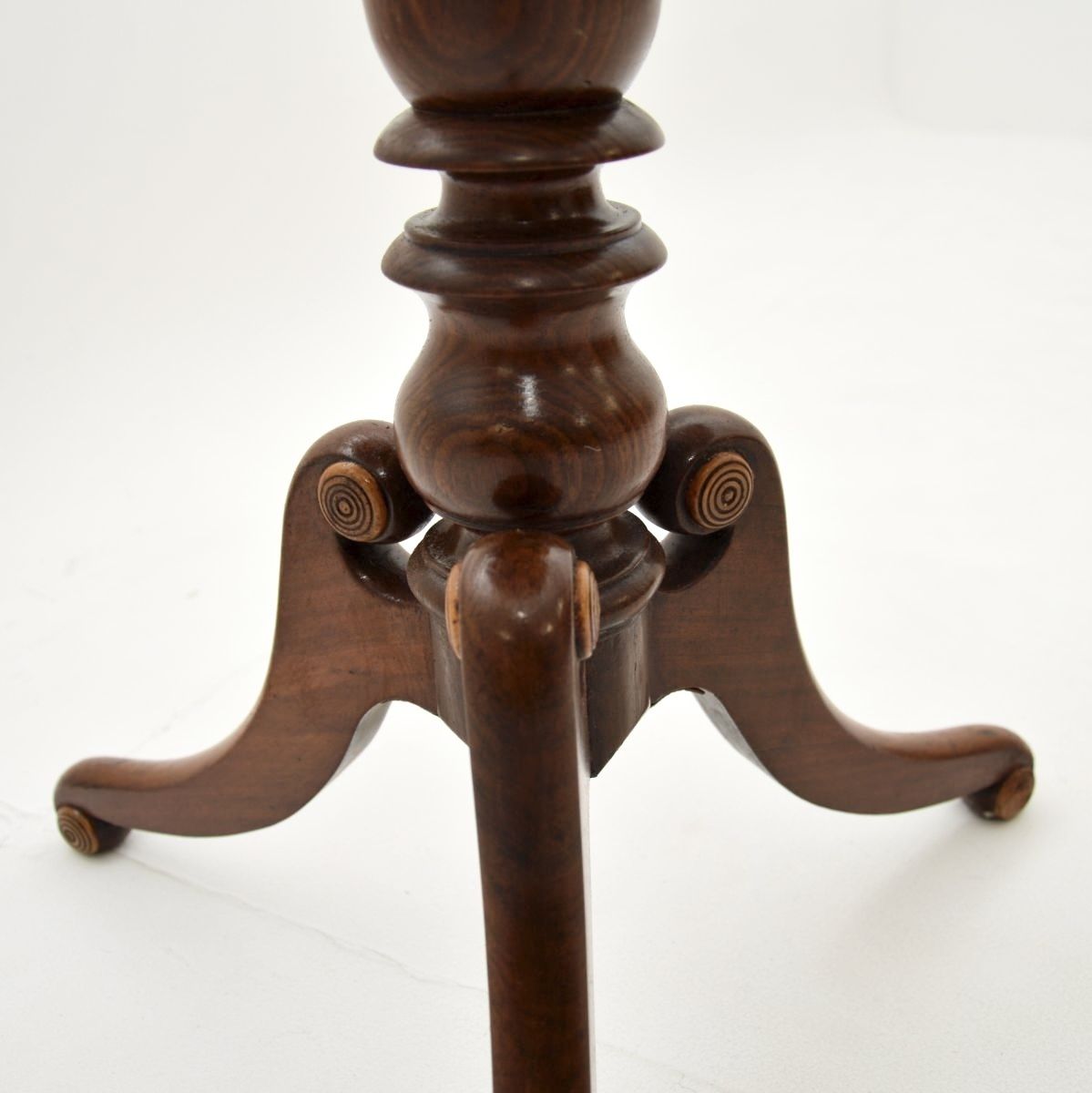 Antique Georgian Inlaid Walnut Snap Top Occasional Table photo buy