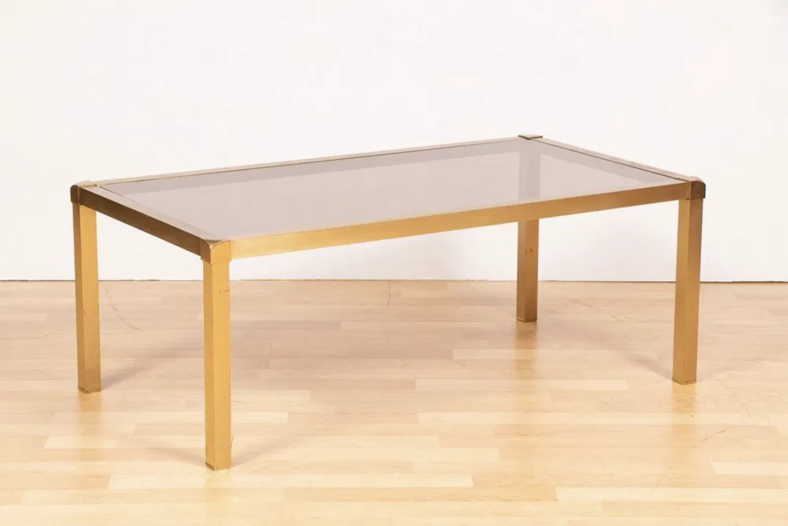 Hollywood Regency Italian Brass Coffee Table By 'Mara' C.1970s photo furniture
