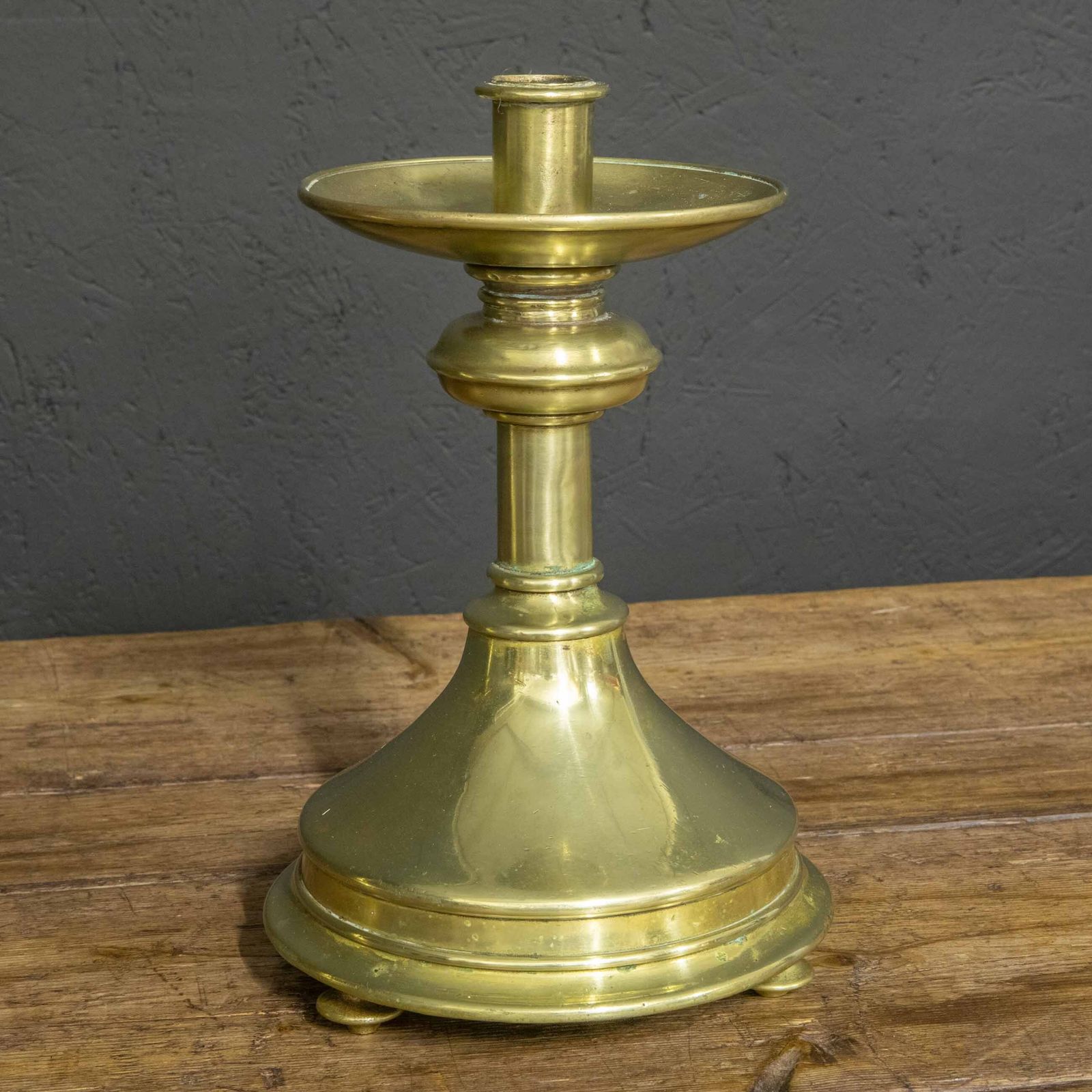 photo vinterior Victorian Brass Pricket Sticks