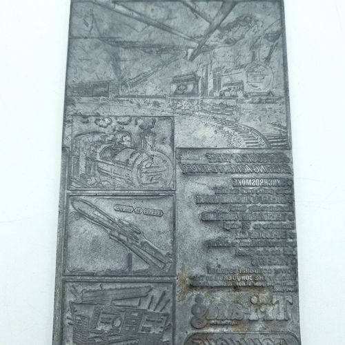 photo for sale Tri Ang Railways The Conqueror Rs 65 Metal Block Newspaper Advert Printing Rare