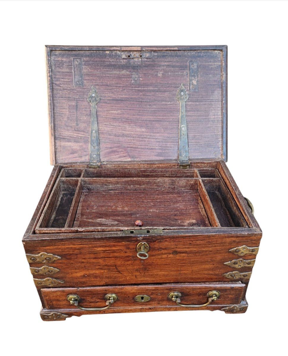18th Century Indo Portuguese Colonial Box photo Home Decor
