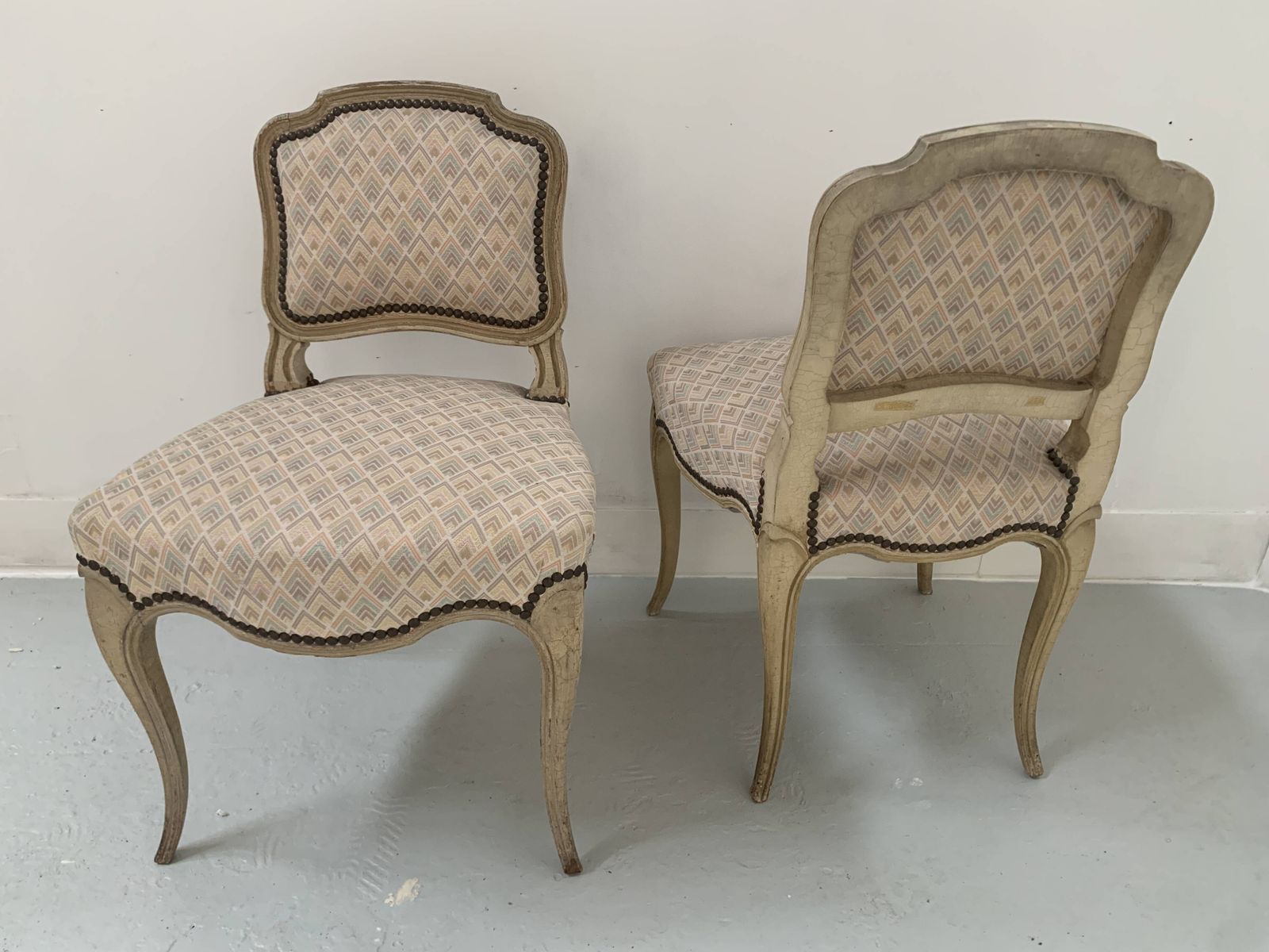 Pair Of Louis XV Style Lounge Chairs / 20th Century photo furniture