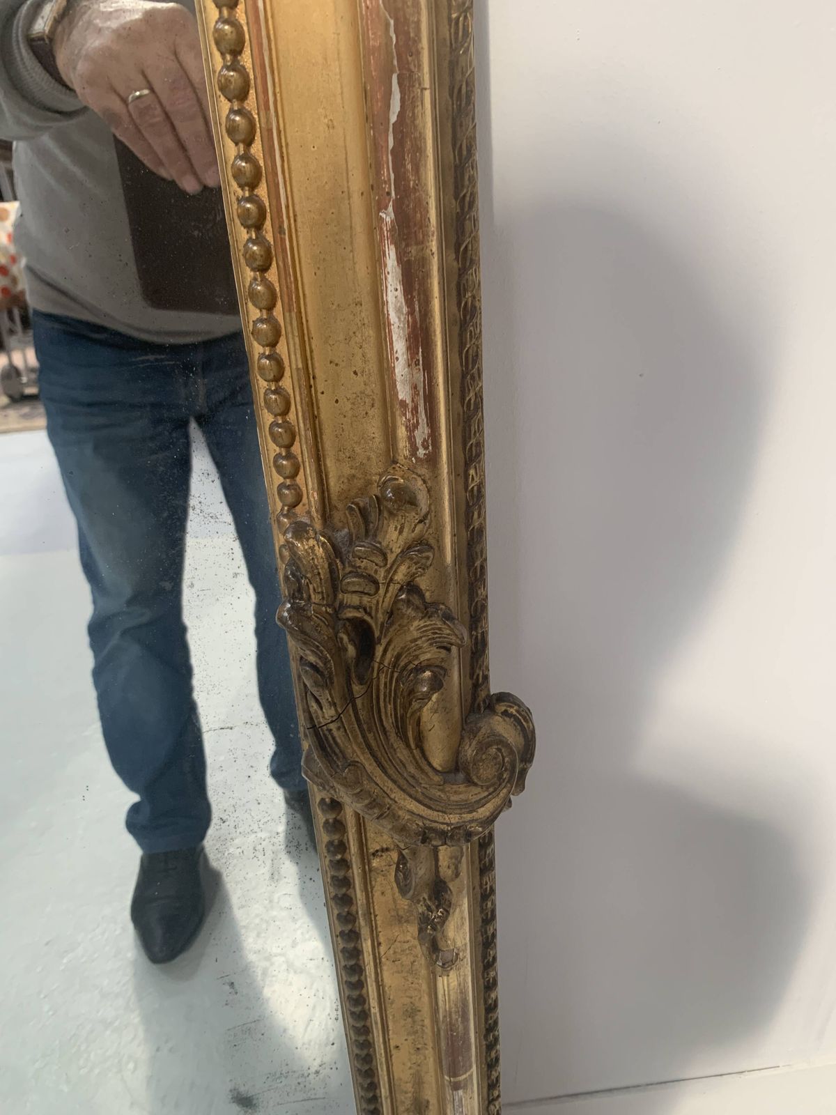 Louis XV Style Mirror In Wood And Gilded Stucco, 19th Century photo Home Decor