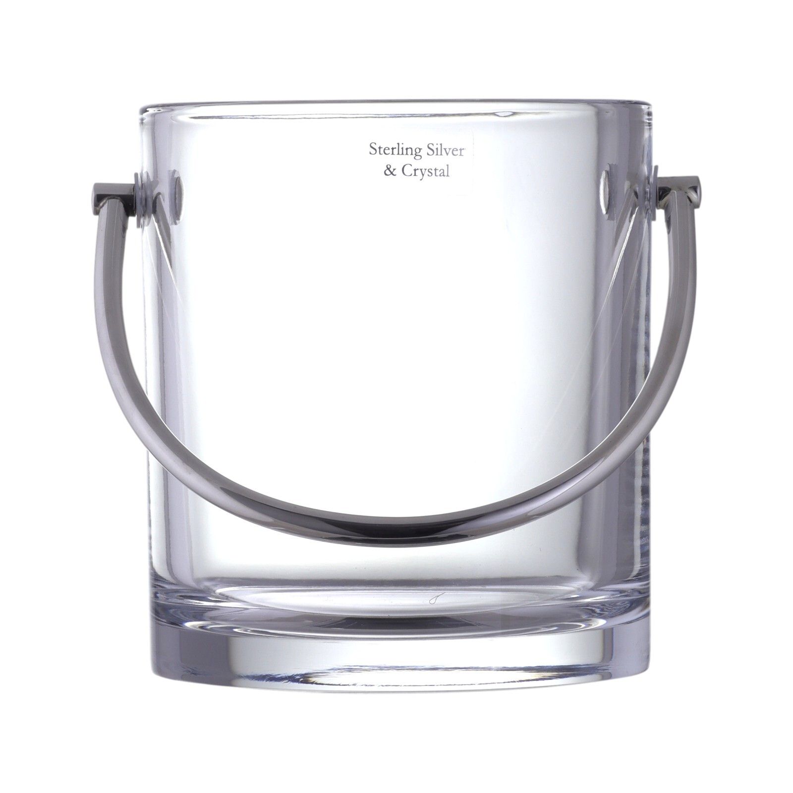 Carrs Of Sheffield Modern 925 Silver Ice Bucket & Tongs 2014 photo for sale