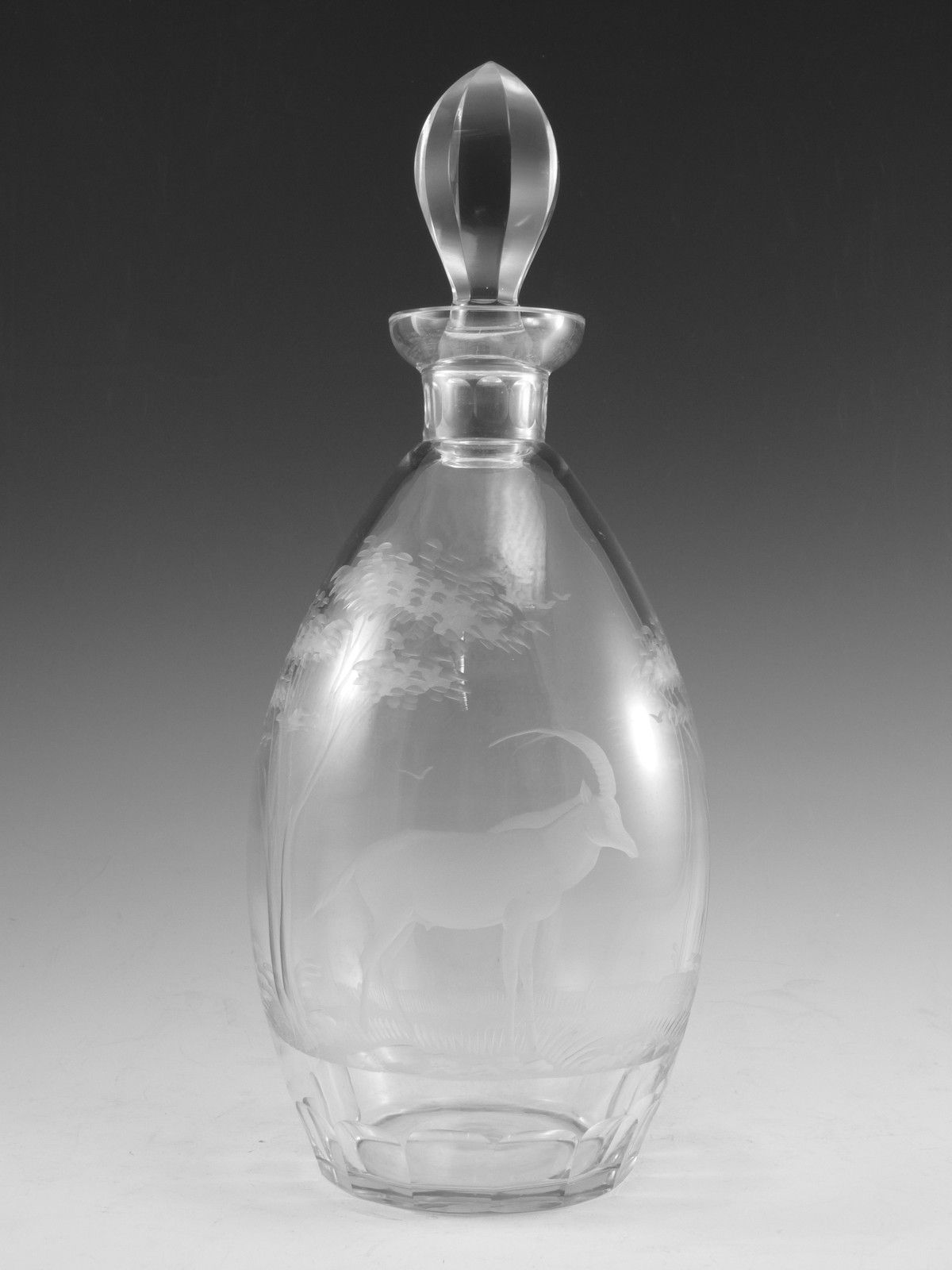 Rowland Ward Crystal Decanter Antelope