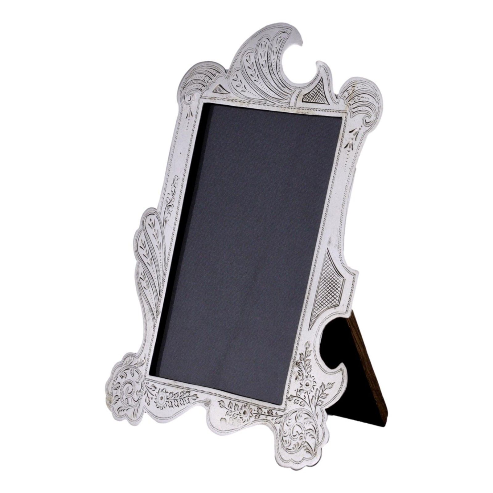 Antique Sterling Silver Lawrence Emanuel Style Photo / Picture Frame