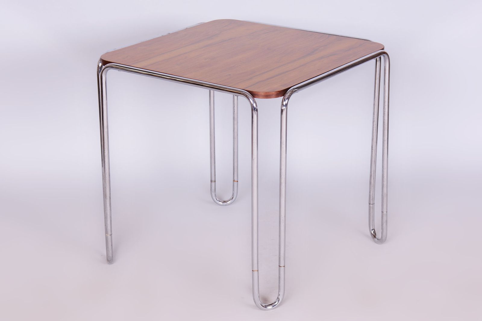 Restored Art Deco Dining Table, By M. Breuer For Thonet, Walnut, Germany, 1930s