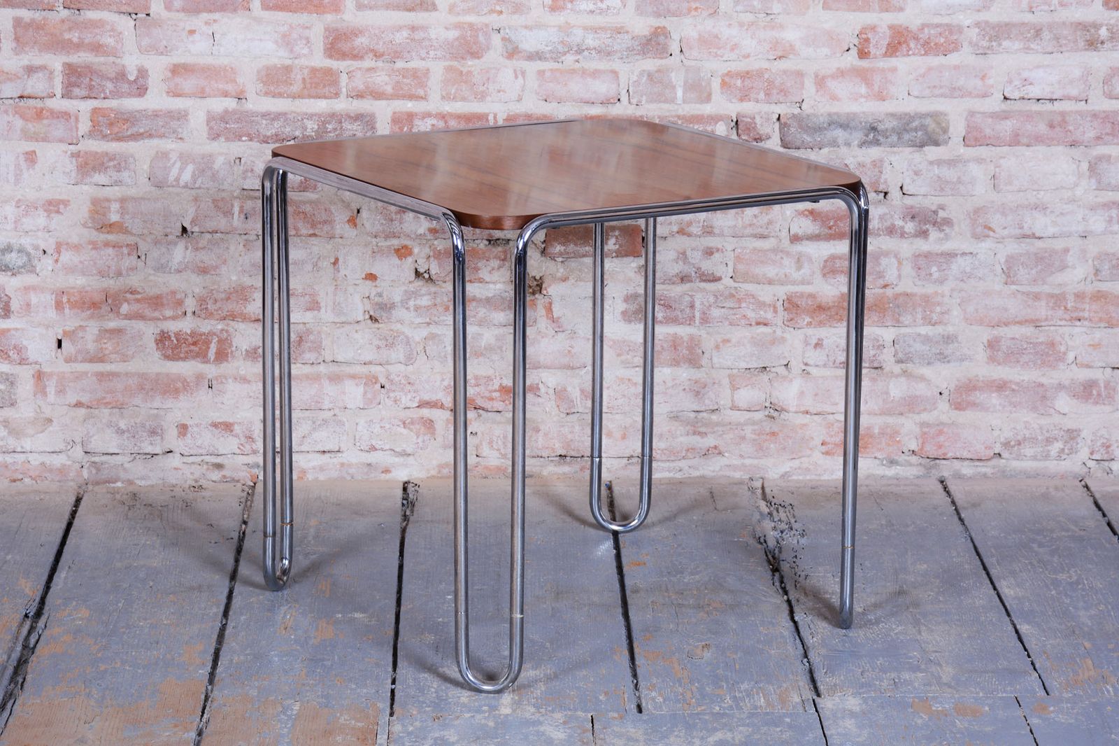 Restored Art Deco Dining Table, By M. Breuer For Thonet, Walnut, Germany, 1930s photo furniture