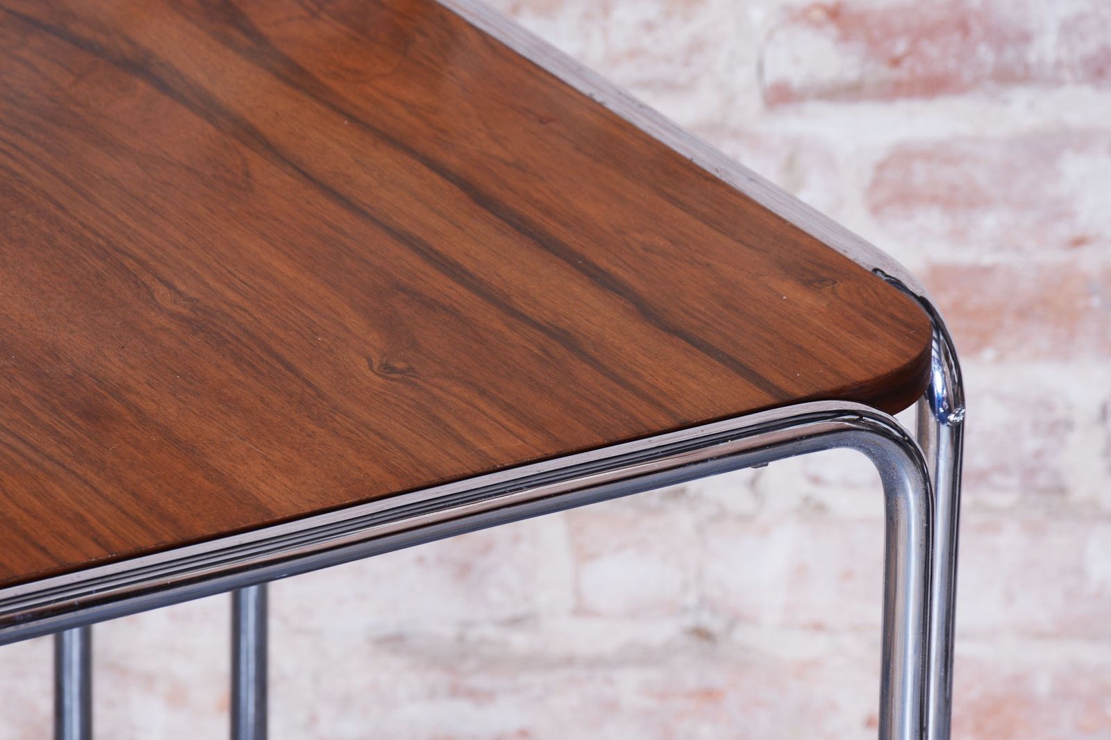 Restored Art Deco Dining Table, By M. Breuer For Thonet, Walnut, Germany, 1930s photo Furniture