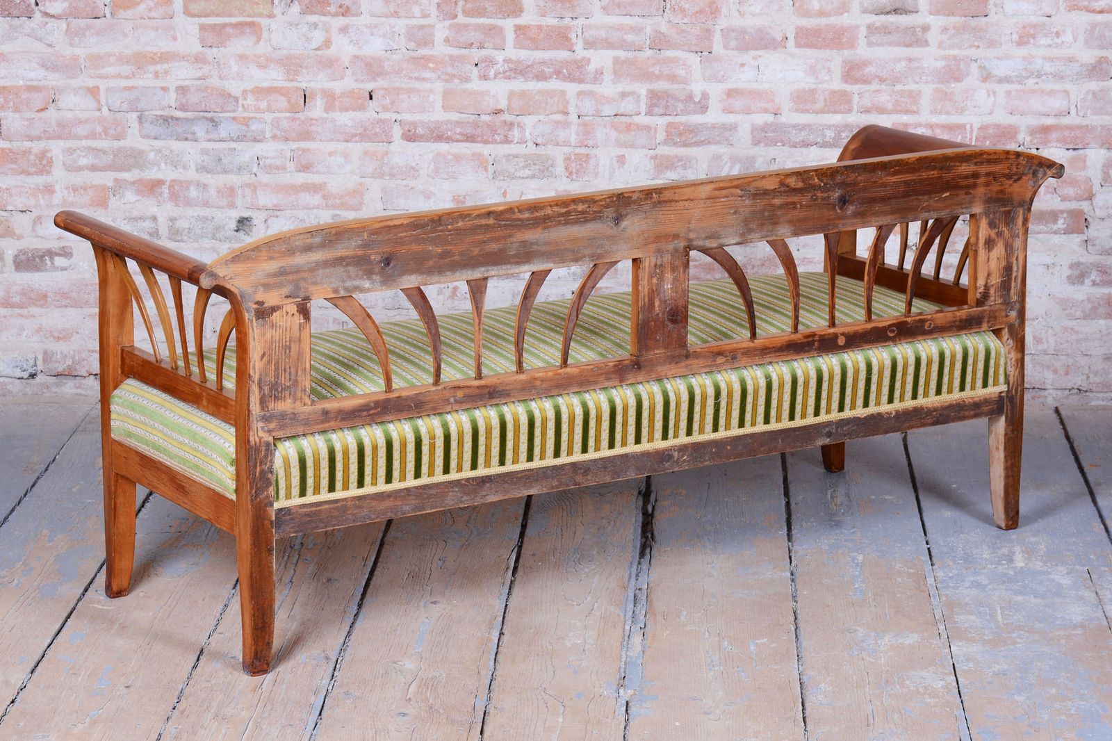 Restored Biedermeier Sofa, Cherry Wood, Spruce, Revived Polish, Austria, 1820s photo for sale