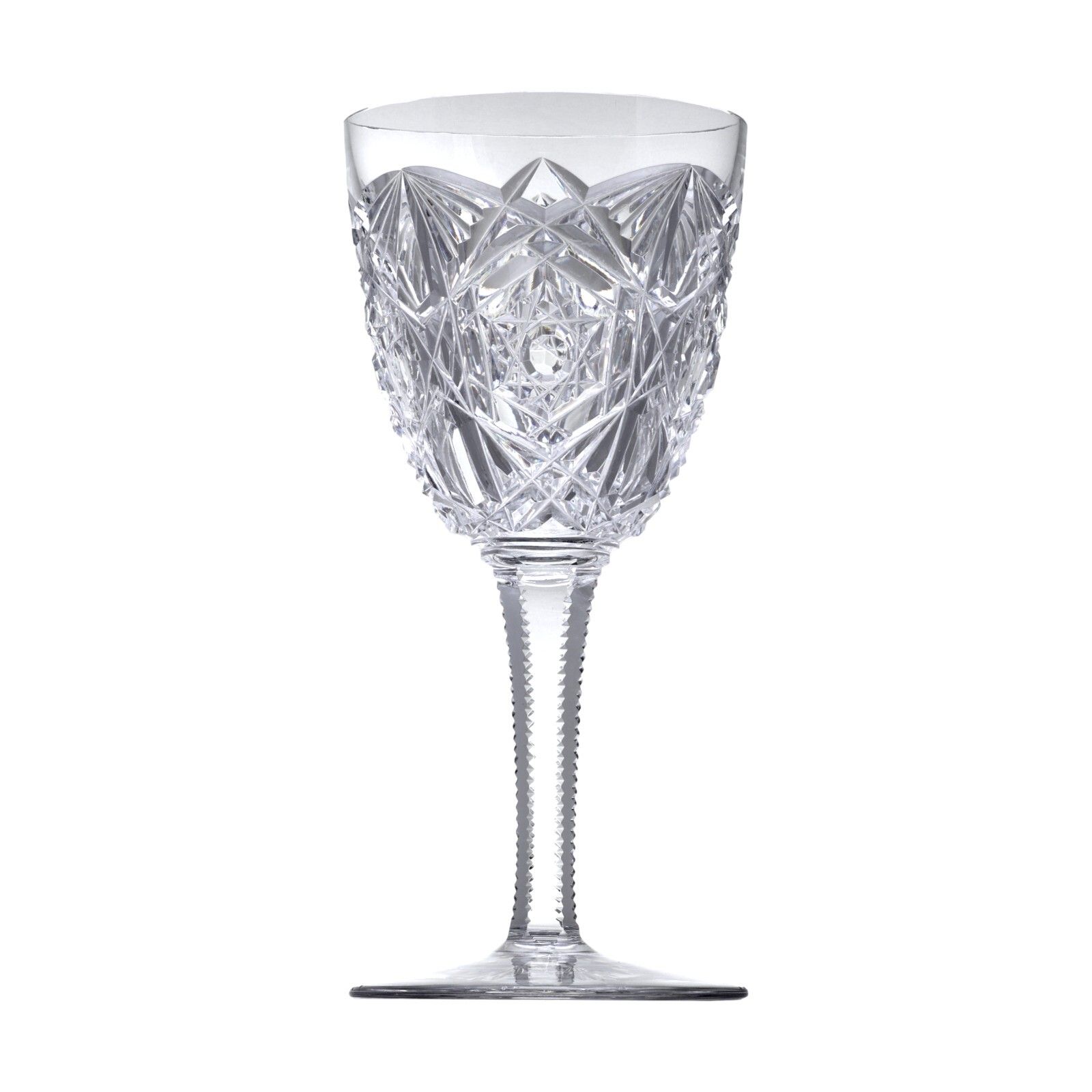 Baccarat Crystal Lagny Design Water Goblet Glass / Glasses 7 1/4"