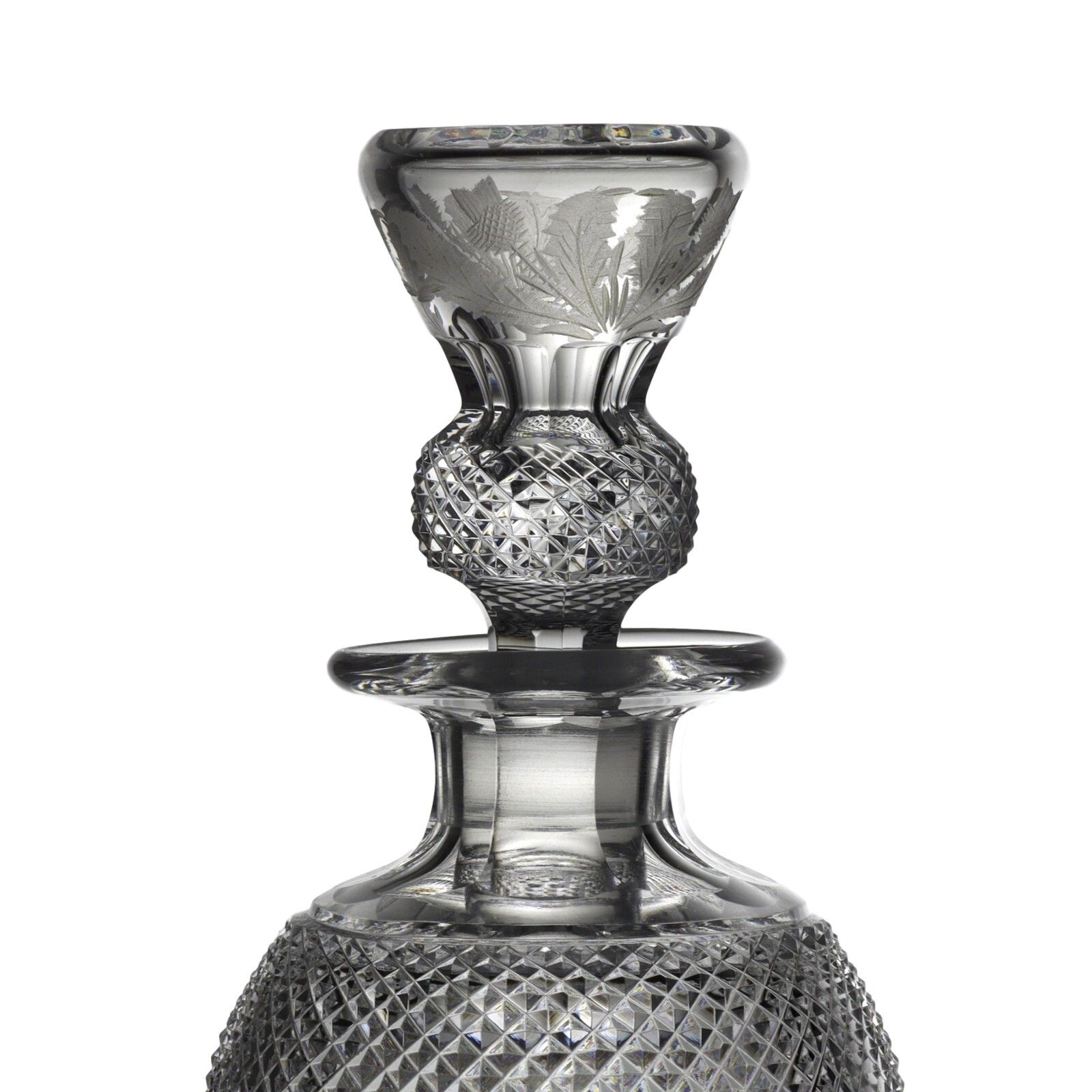 Edinburgh Crystal Thistle Cut Liqueur Decanter / Decanters 7 3/4" (2nd) photo furniture