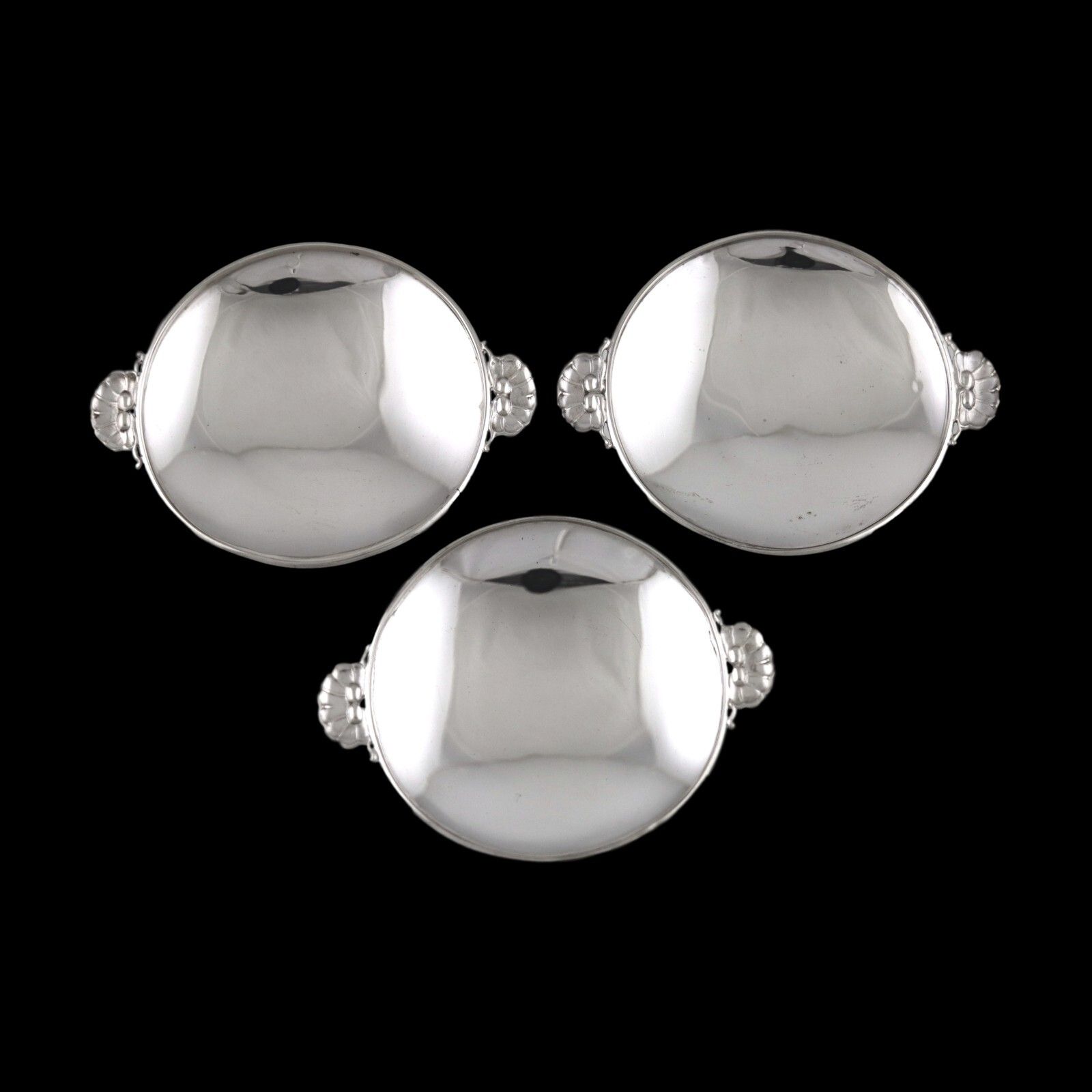 Georg Jensen Cutlery Gundorph Albertus Trinket Dishes / Butter Pats 355b 3of