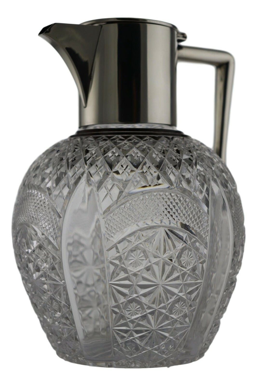 Antique Silver & Crystal Jg&S Christopher Dresser Claret Jug / Decanter 1900 photo for sale