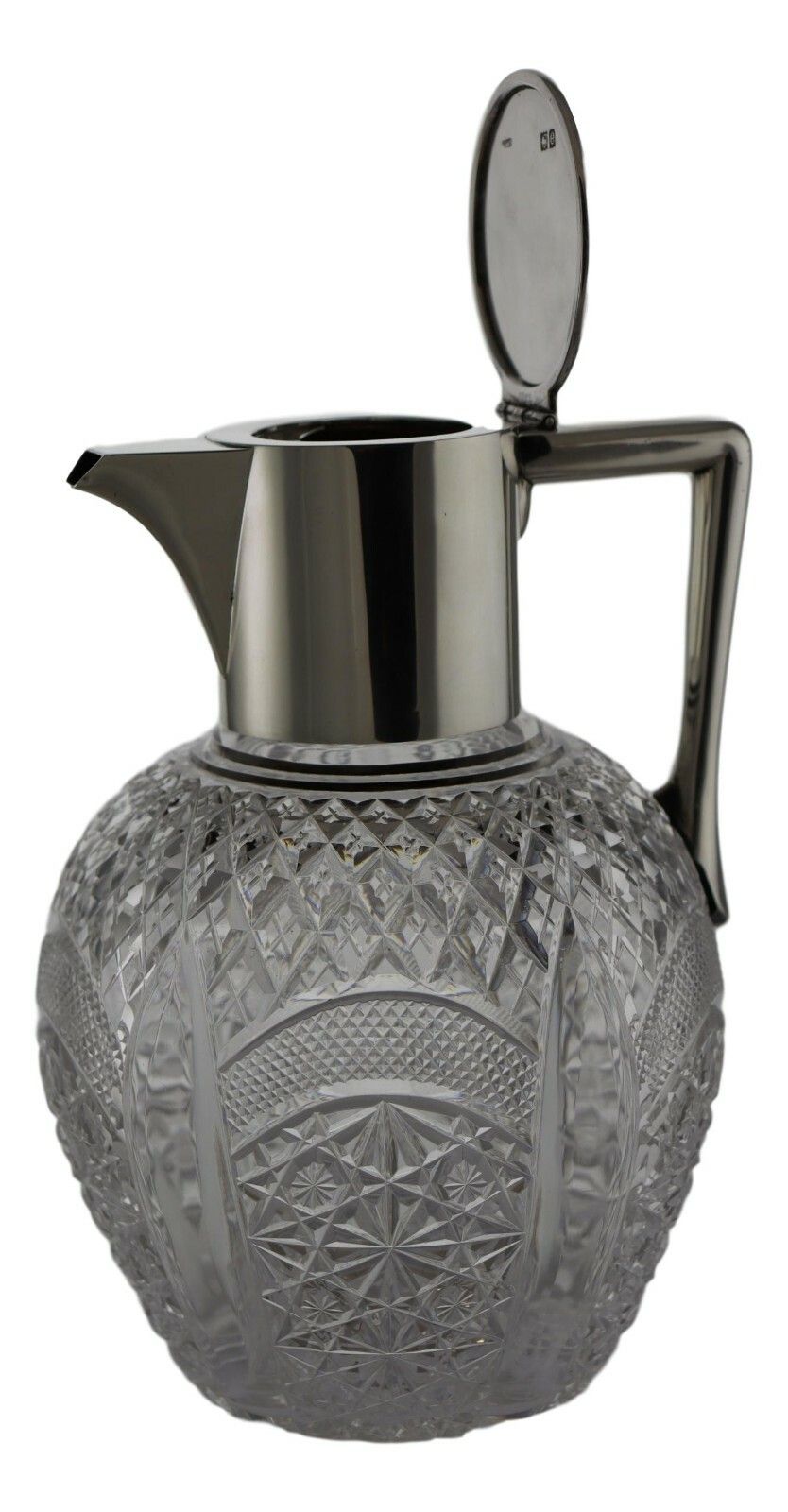 Antique Silver & Crystal Jg&S Christopher Dresser Claret Jug / Decanter 1900 photo 600.0
