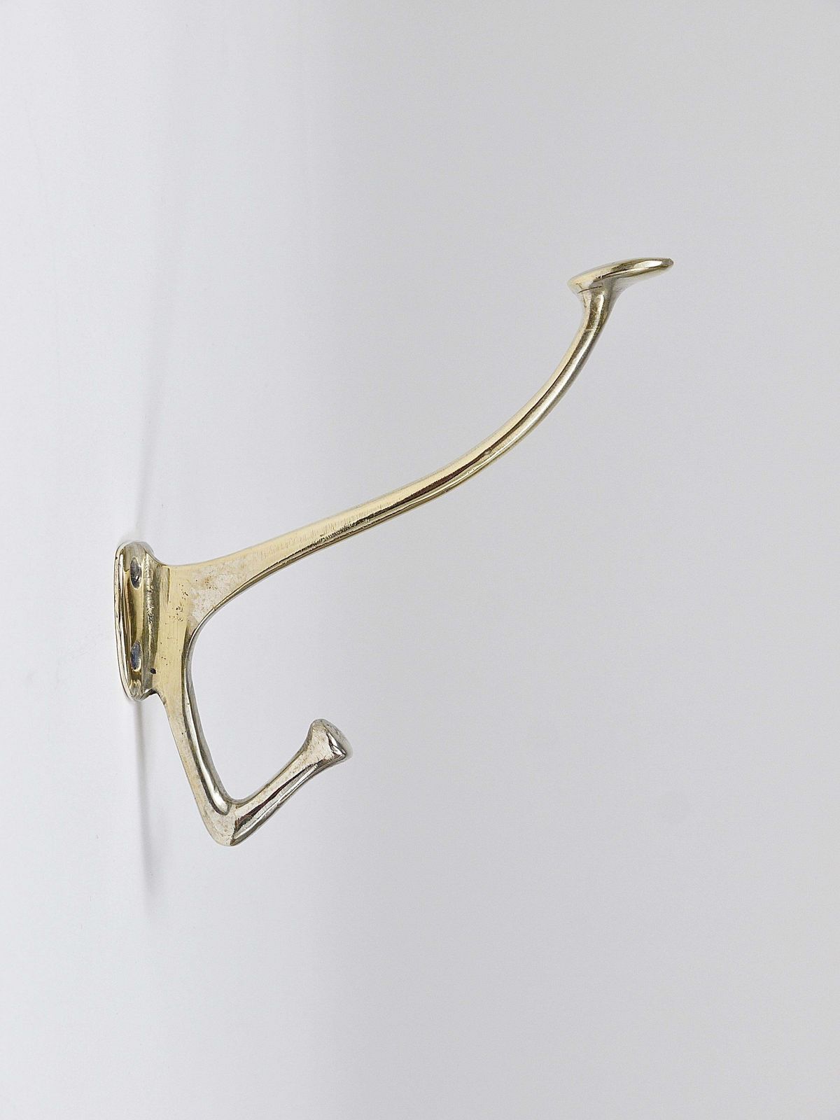 Up To 6 Adolf Loos Art Nouveau Nickel Brass Wall Hooks Café Capua Vienna, 1900s photo vinterior