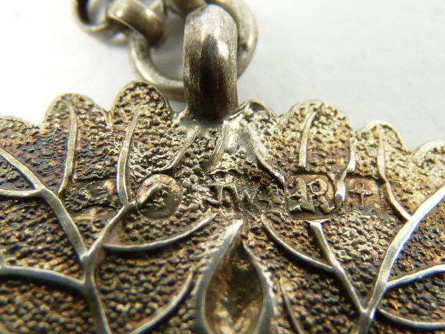 Vintage Sterling Silver Set Of 3 Joseph Willmore William IV Decanter Labels photo vinterior