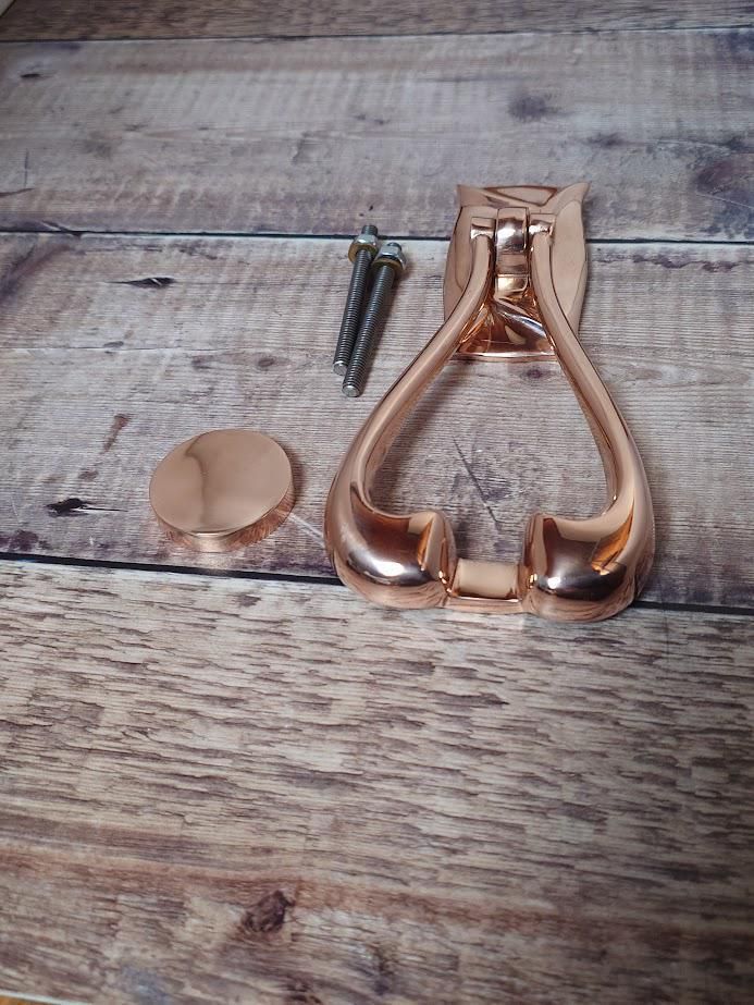 photo furniture Art Nouveau Style Polished Copper Door Knocker