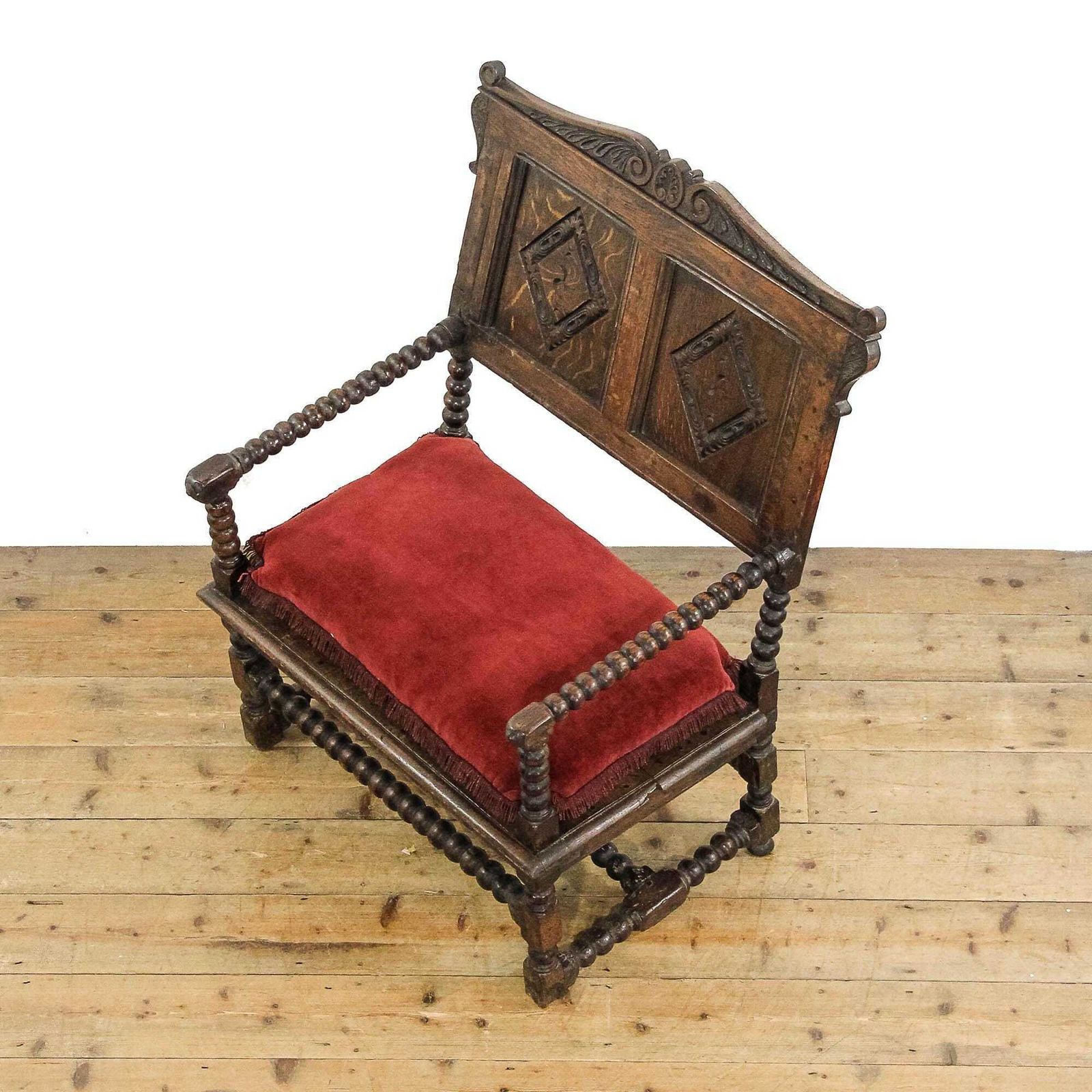 Antique 18th Century Bobbin Oak Armchair | Antique Chair | Antique Seating | Victorian Antiques | Early Antiques (M 5911) photo vinterior