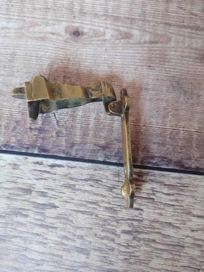 Small Buddha Brass Door Knocker, Collectible Brass Door Knocker, Buddha Bedroom Door Knocker photo buy