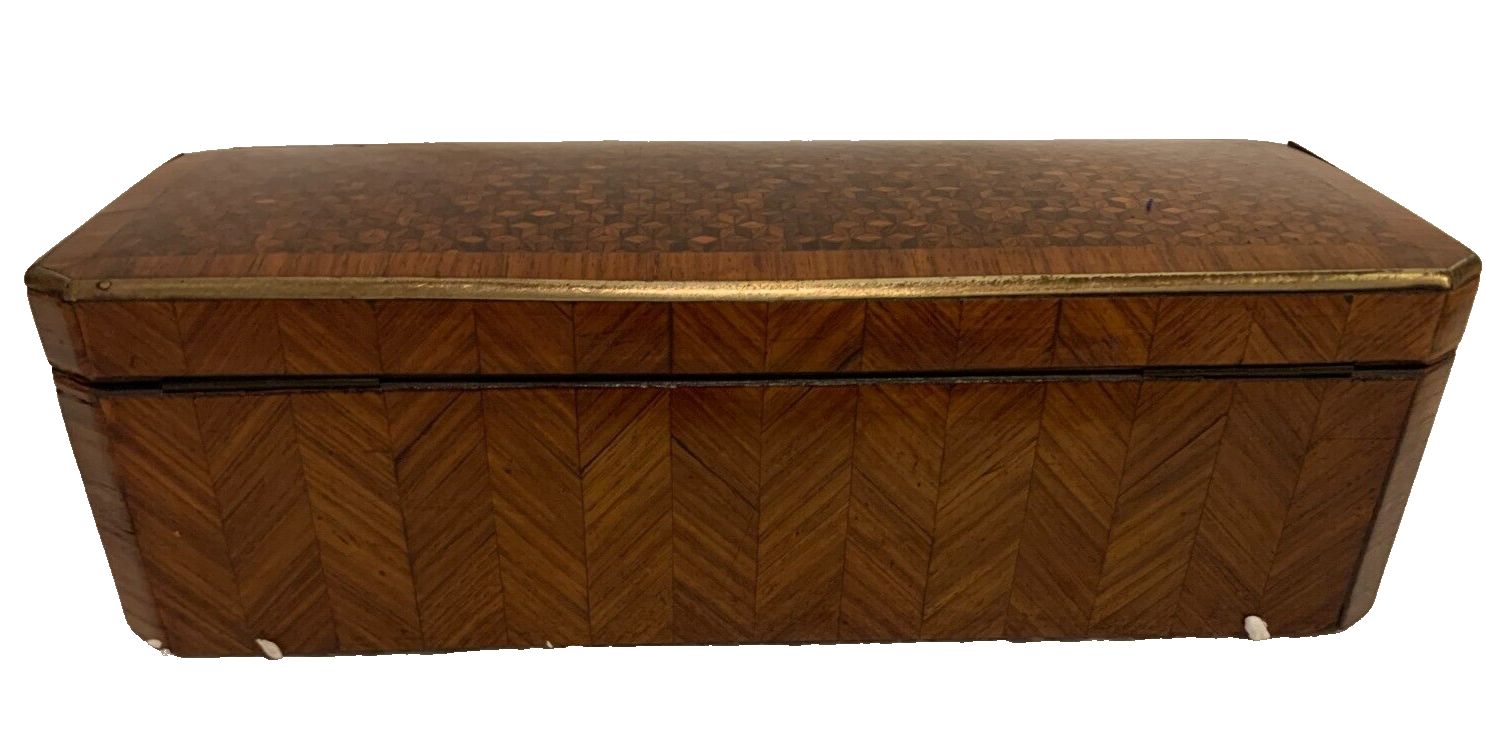 Glove Box In Thuya Magnifying Glass Napoleon III Marquetry Ball 19th Century photo 208.13
