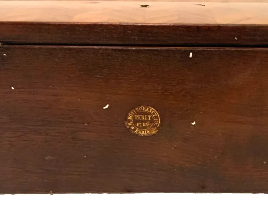 Glove Box In Thuya Magnifying Glass Napoleon III Marquetry Ball 19th Century photo buy